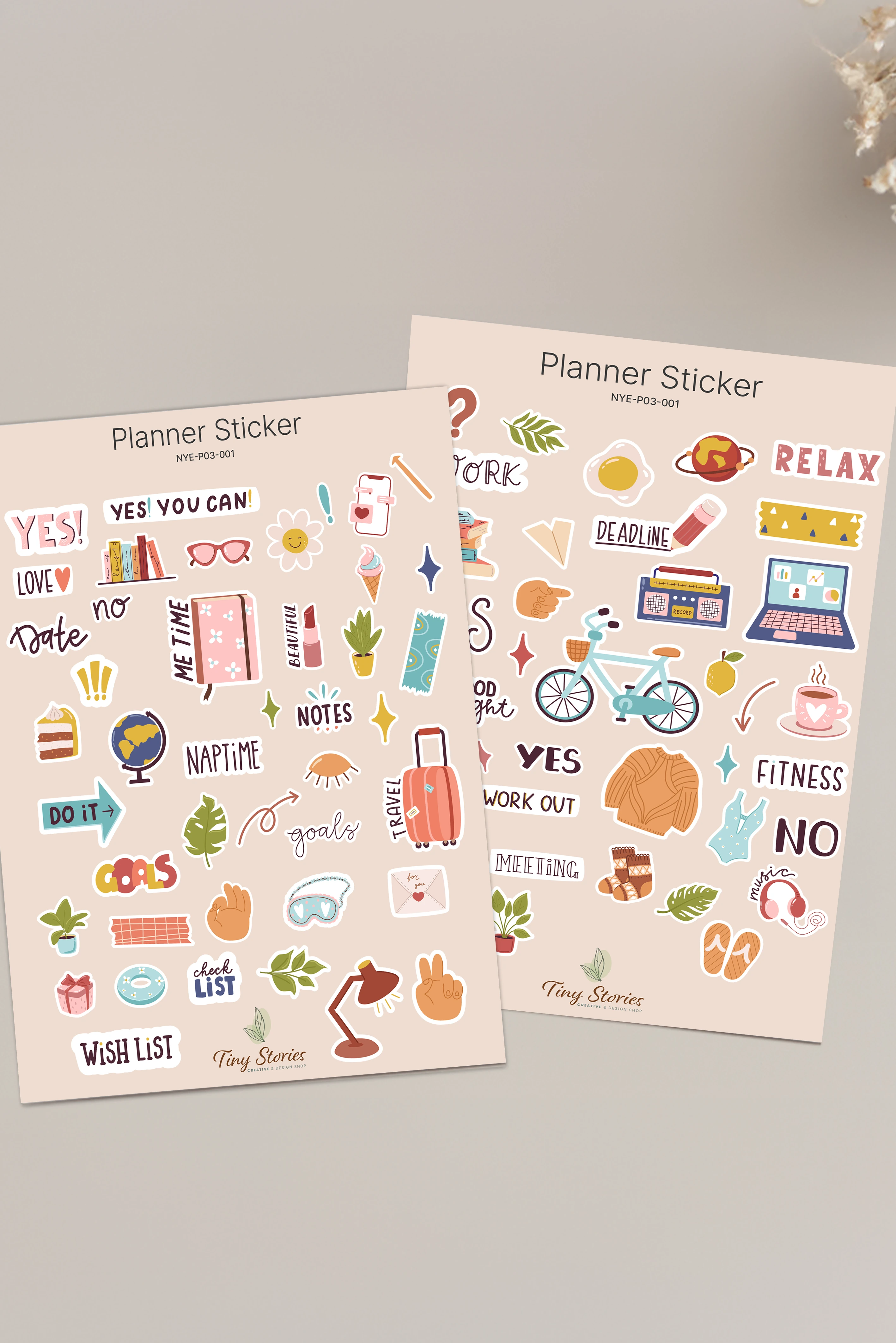 Planner Sticker - 2 Sayfa