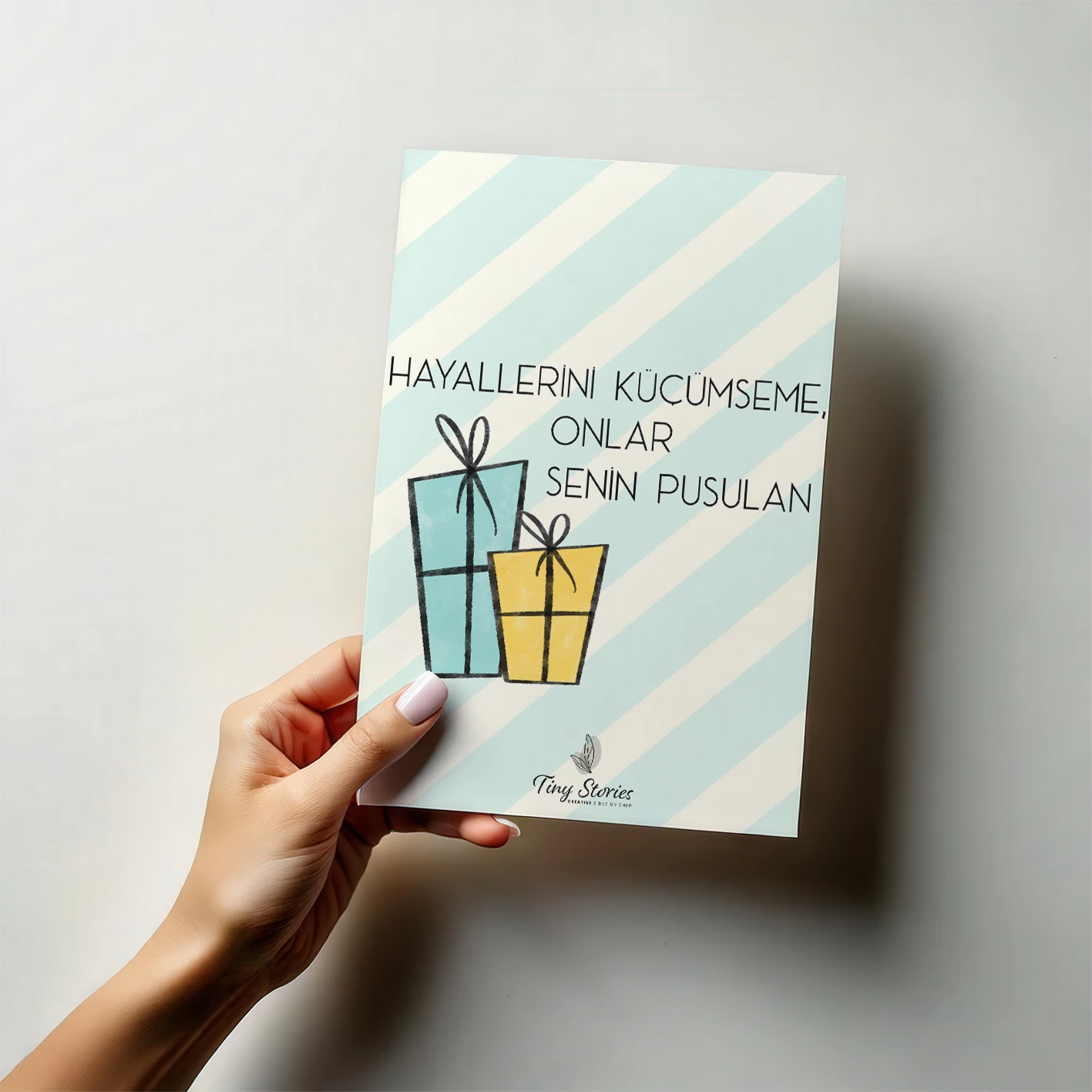 Motto Kartı Kartpostal - 4 Adet