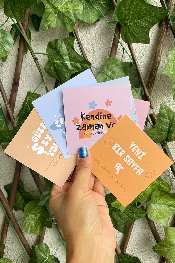 Motto Kartı Kartpostal - 6 Adet