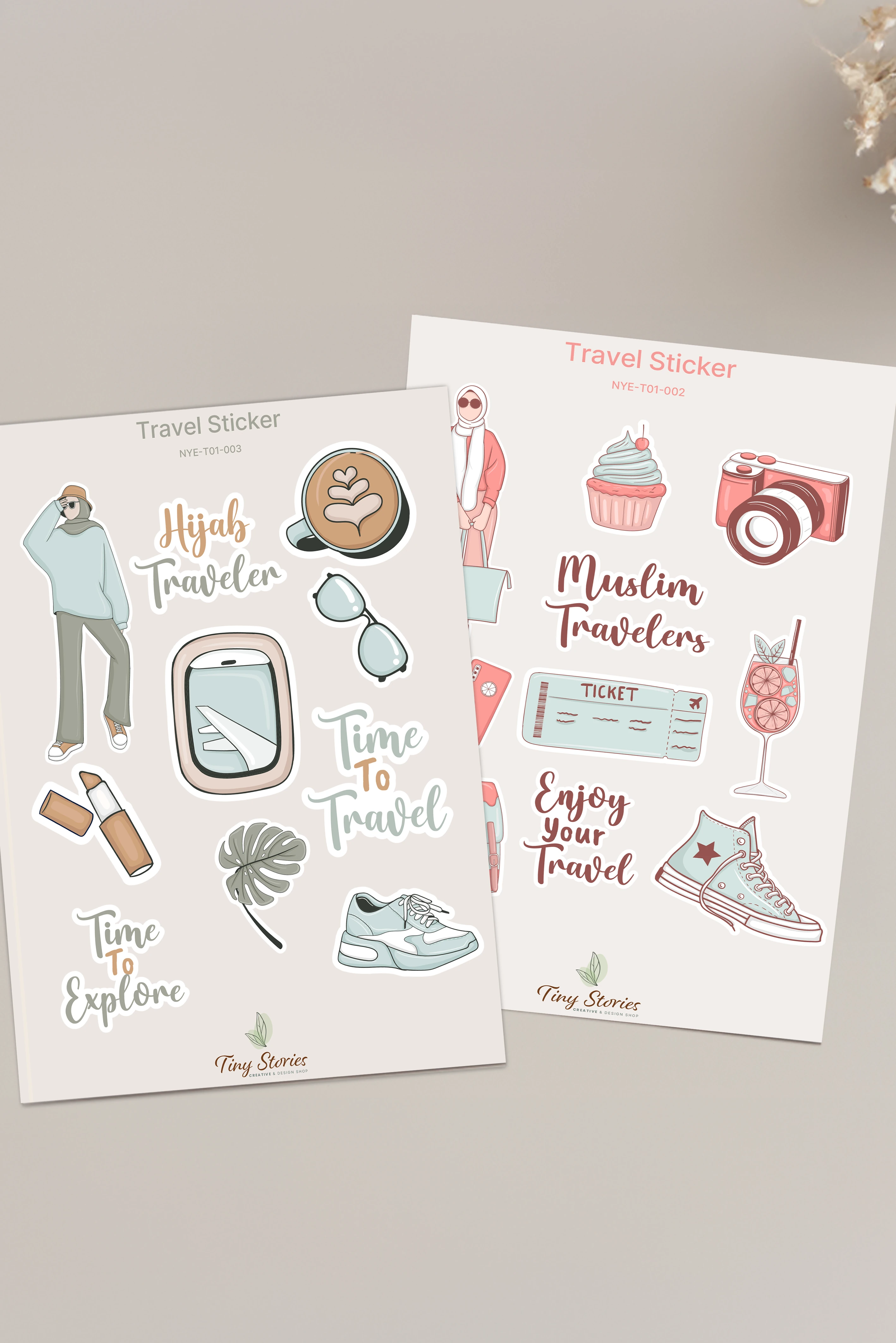 Travel Sticker Set - 2 Sayfa