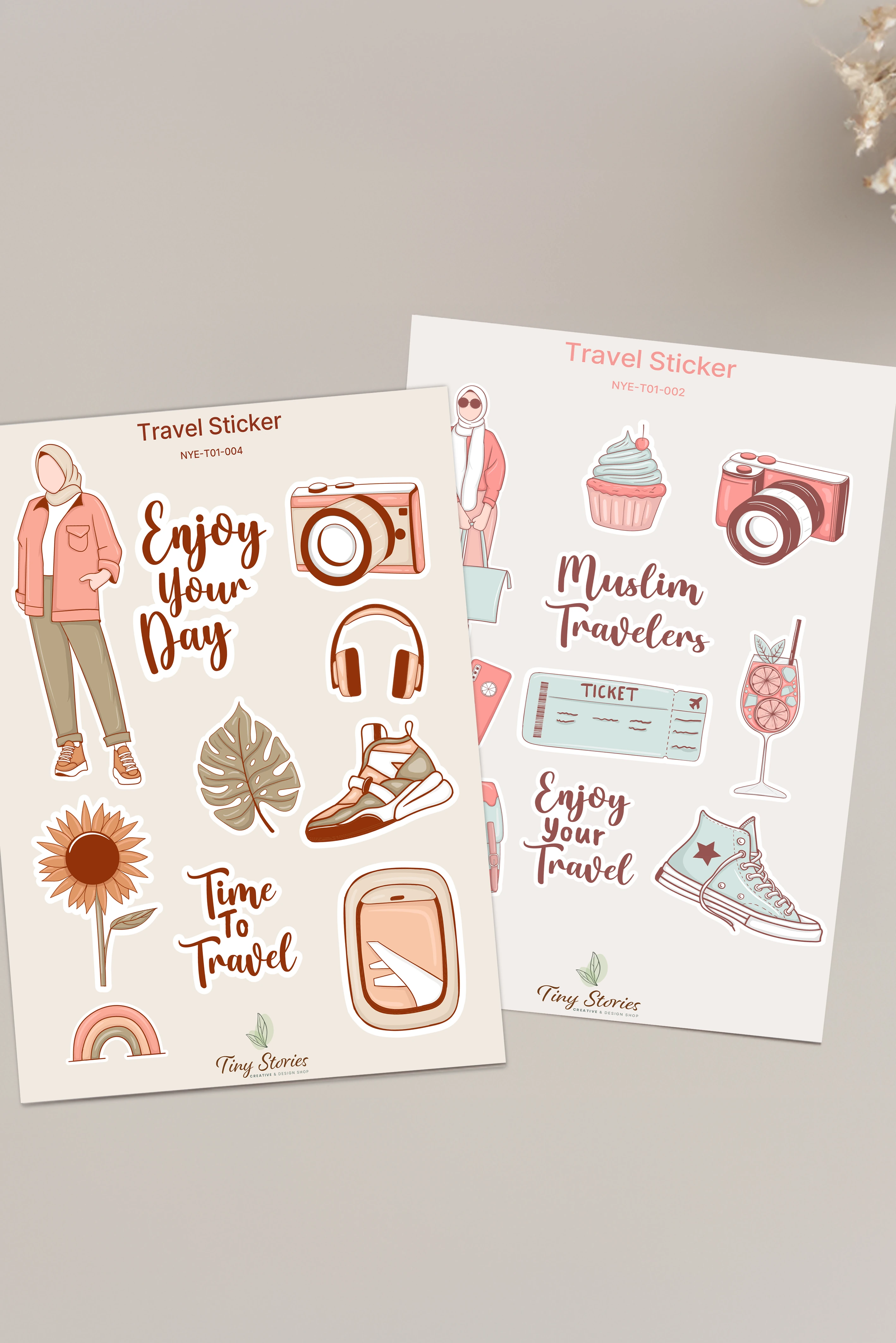 Travel Sticker Set - 2 Sayfa