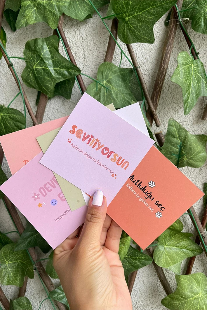 Motto Kartı Kartpostal - 6 Adet