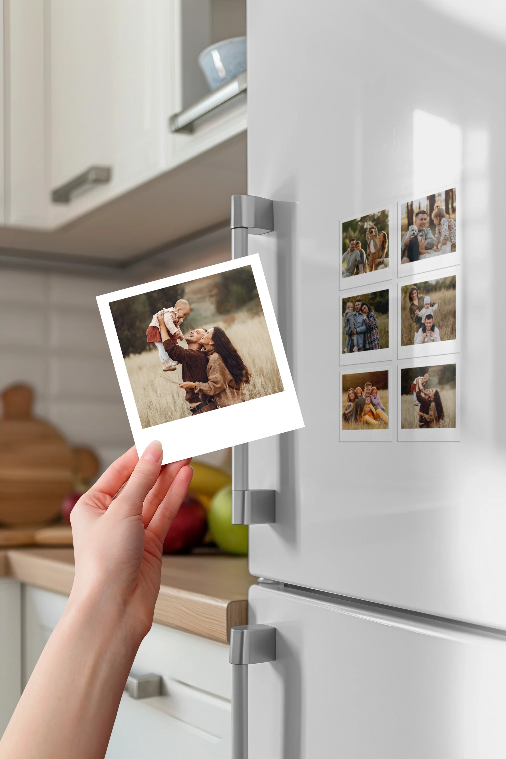 Kişiye Özel Polaroid Magnet - 6 Adet (8x8 cm )