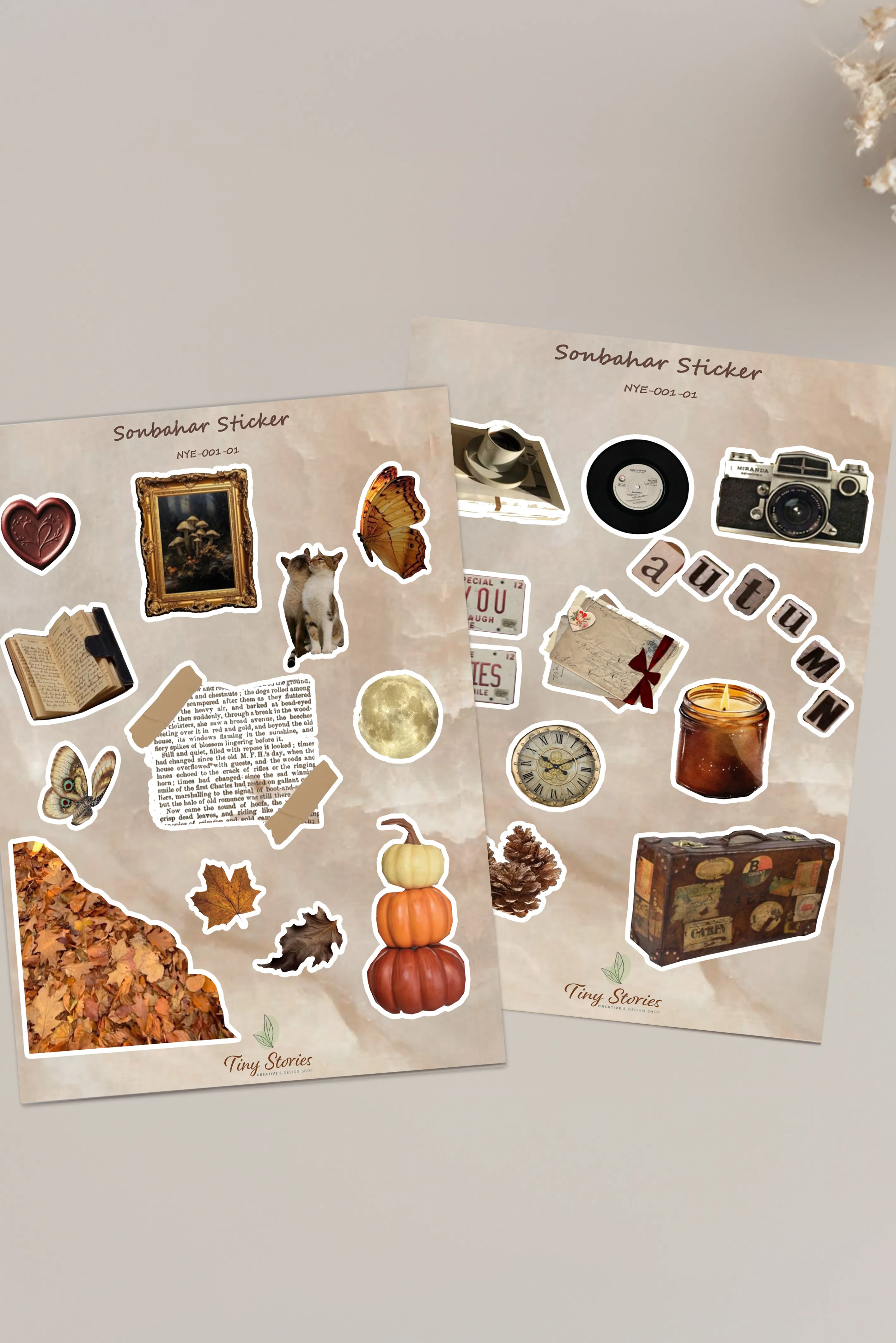 Sonbahar Sticker - 2 Sayfa