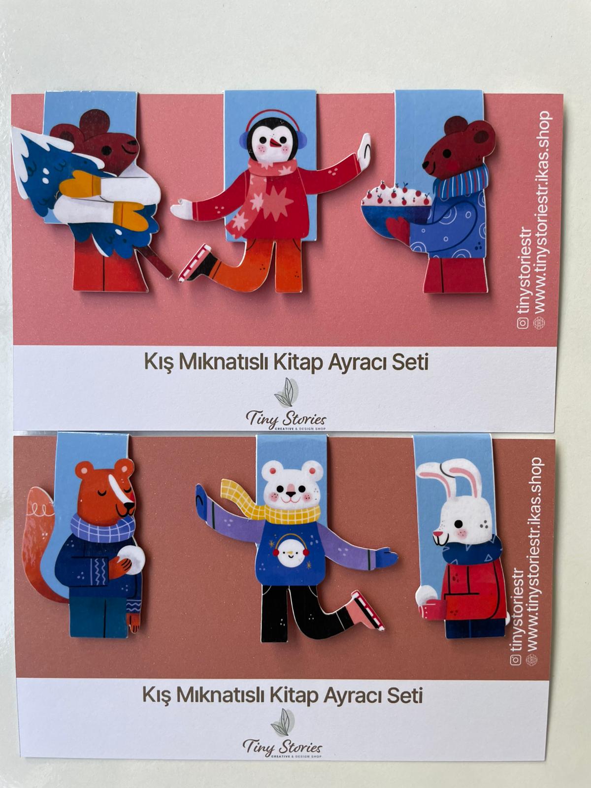 Mıknatıslı Kitap Ayracı Sonbahar Seti - 6 Adet