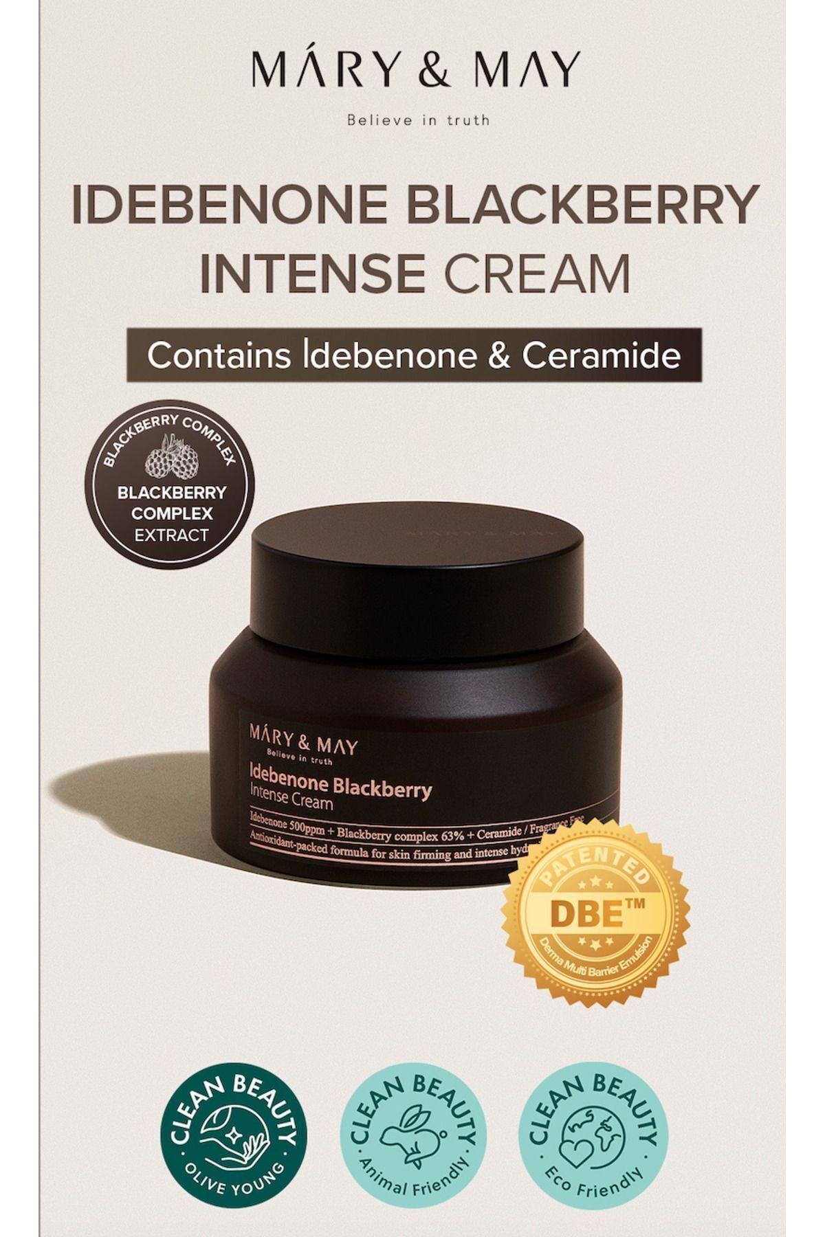 Idebenone Blackberry Antioksidan Ve Yaşlanma Karşıtı Nemlendirici Complex Intensive Cream 70 gr