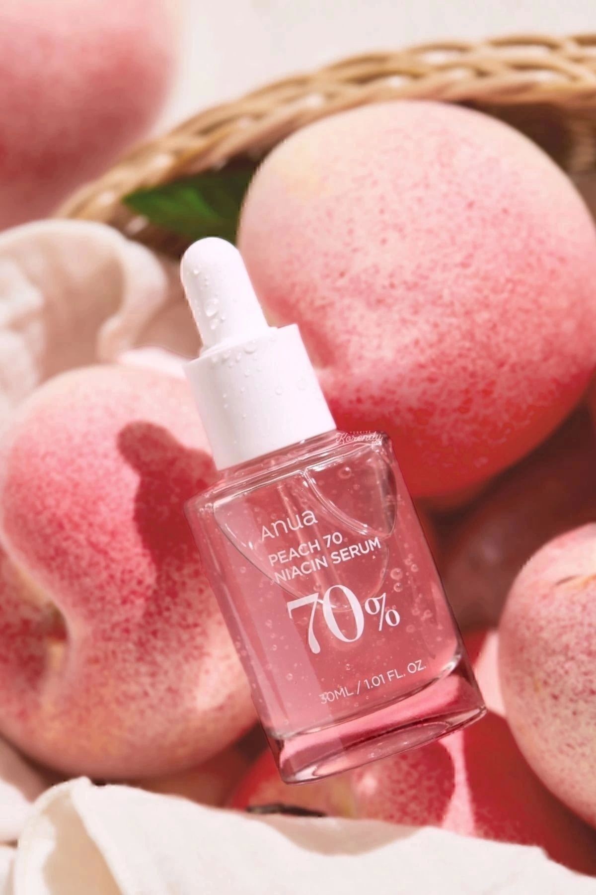 Peach 70% Niacinamide Serum Leke Geniş Gözenek Karşıtı Parlatıcı Şeftali Özlü Serum 30ml