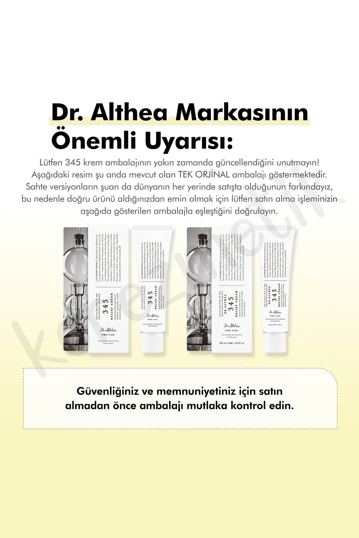 345 Relief Cream - Resveratrol İçeren Karşıtı, Yatıştırıcı, Nemlendirici Krem - 50ml