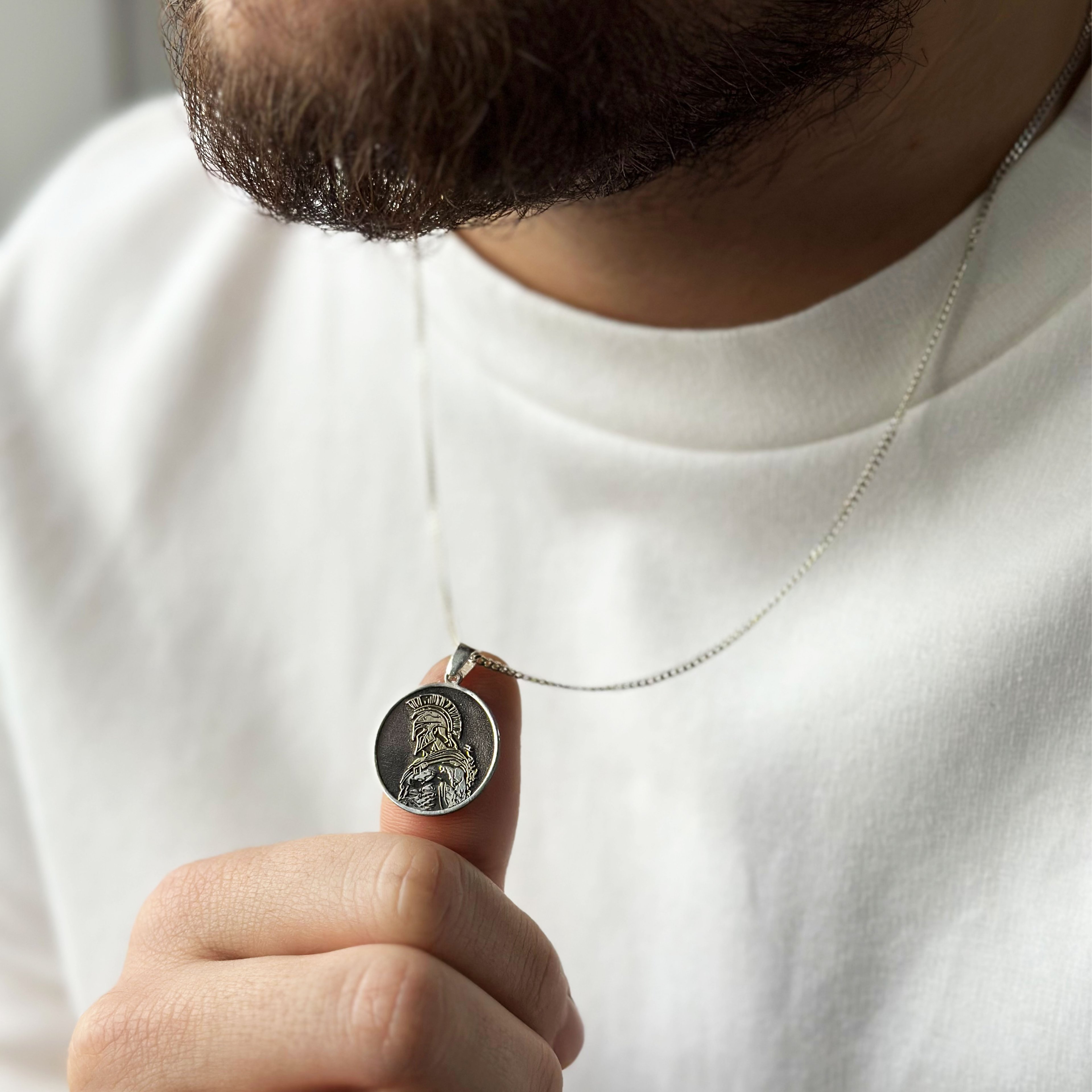 Personalized Silhouette Medallion