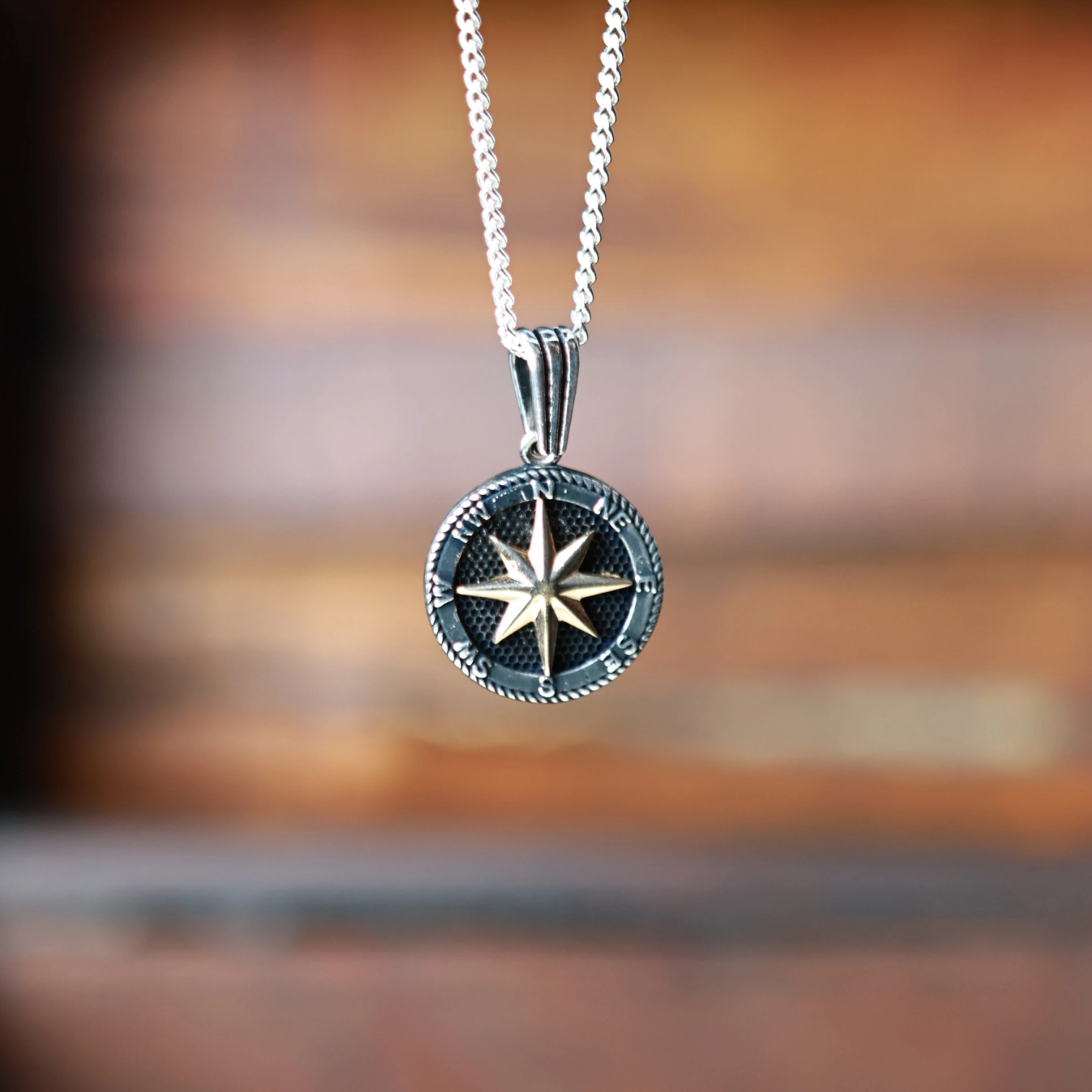 925 ayar gümüş - Denizci Pusulası