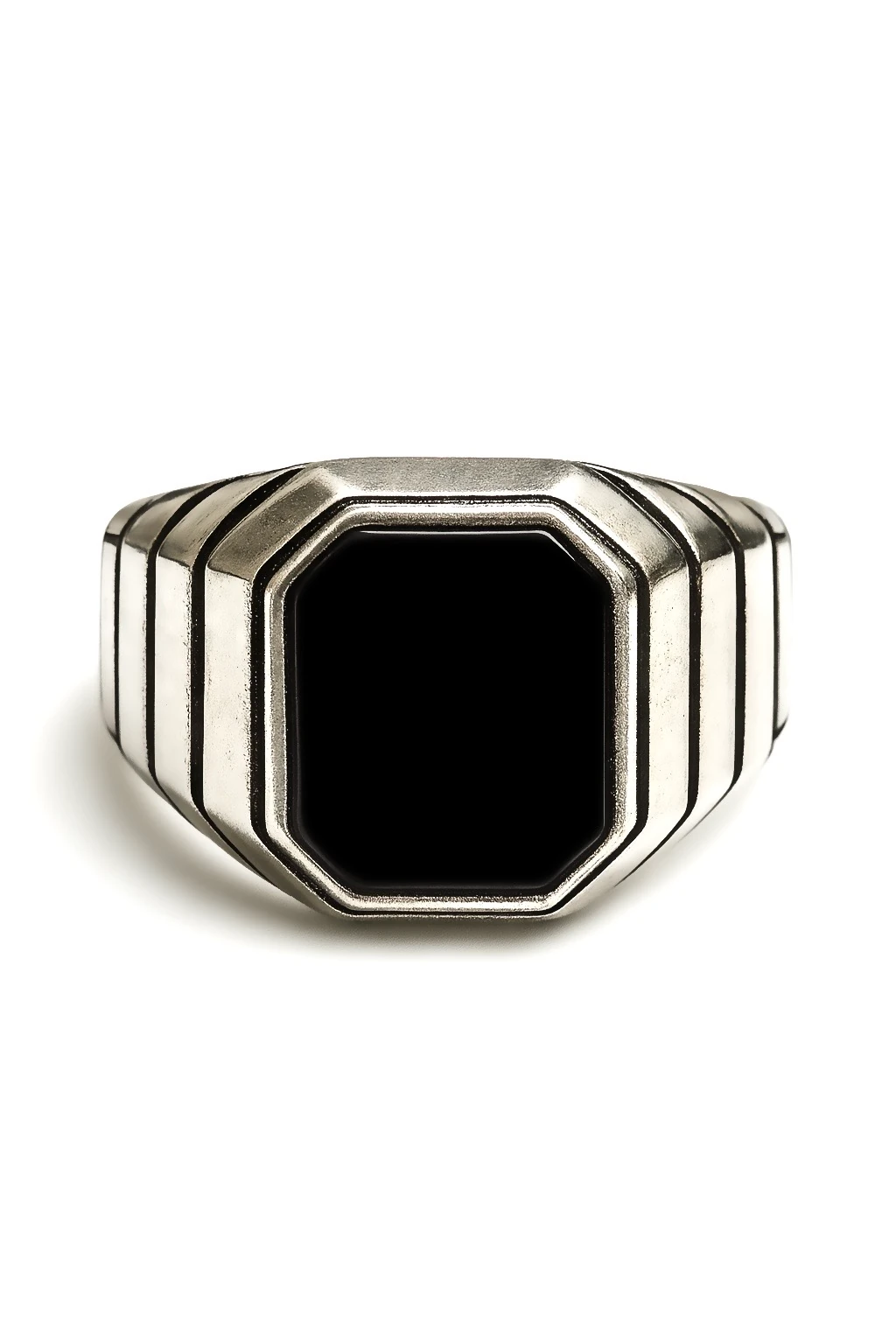 925 Ayar Gümüş - Black Yüzük