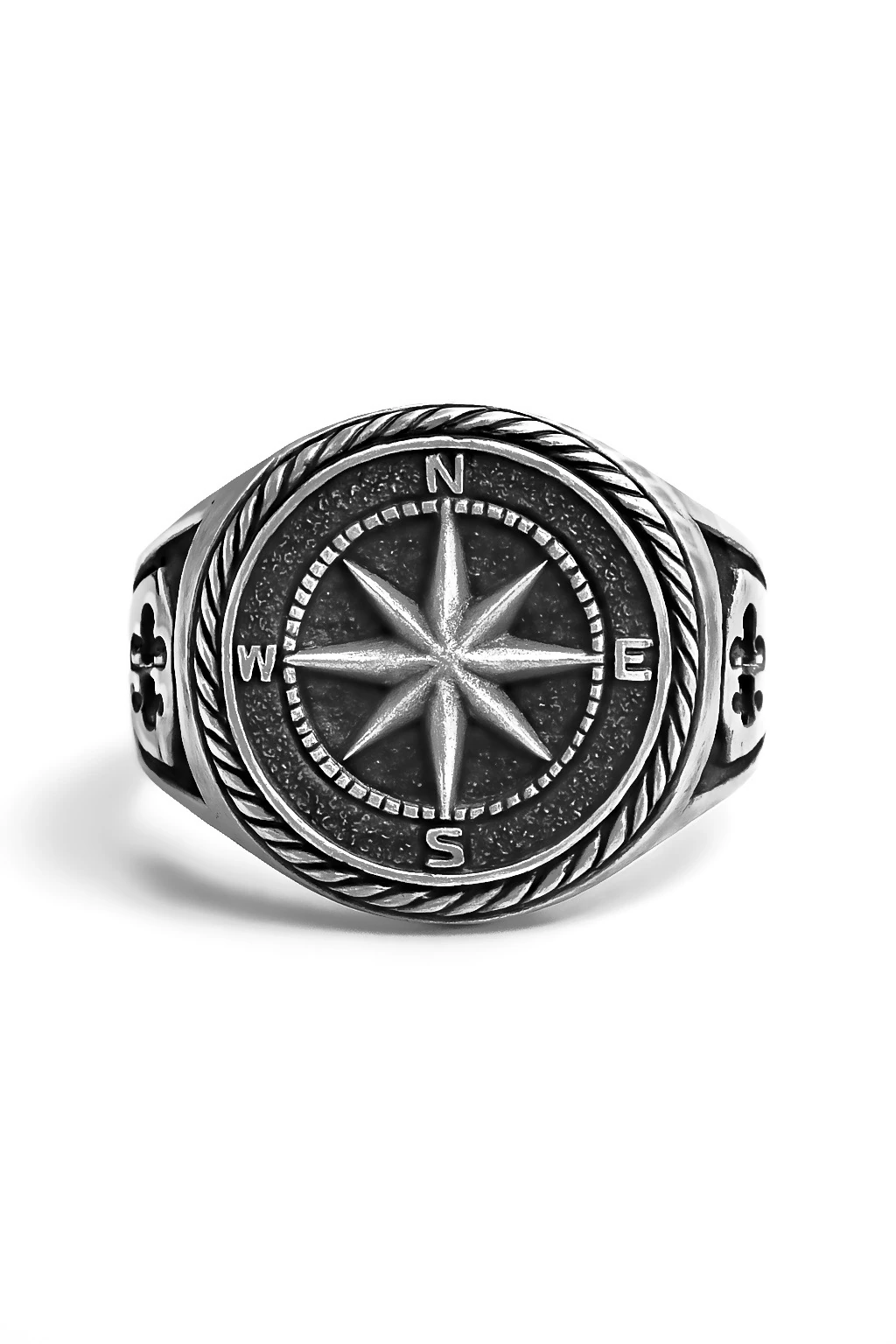 925 Ayar Gümüş - Pusula Yüzük