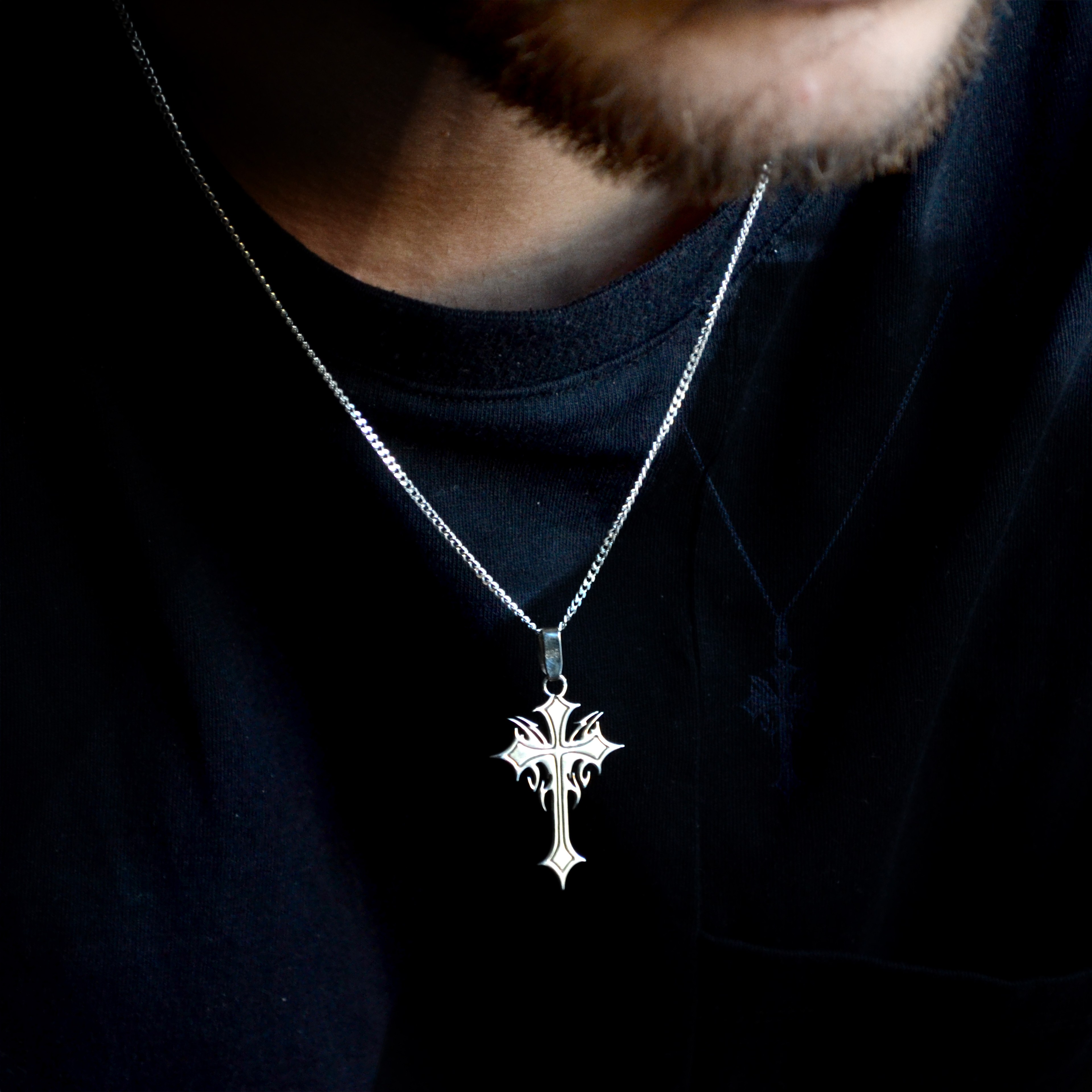 925 Ayar Gümüş -  Ancient Cross Kolye