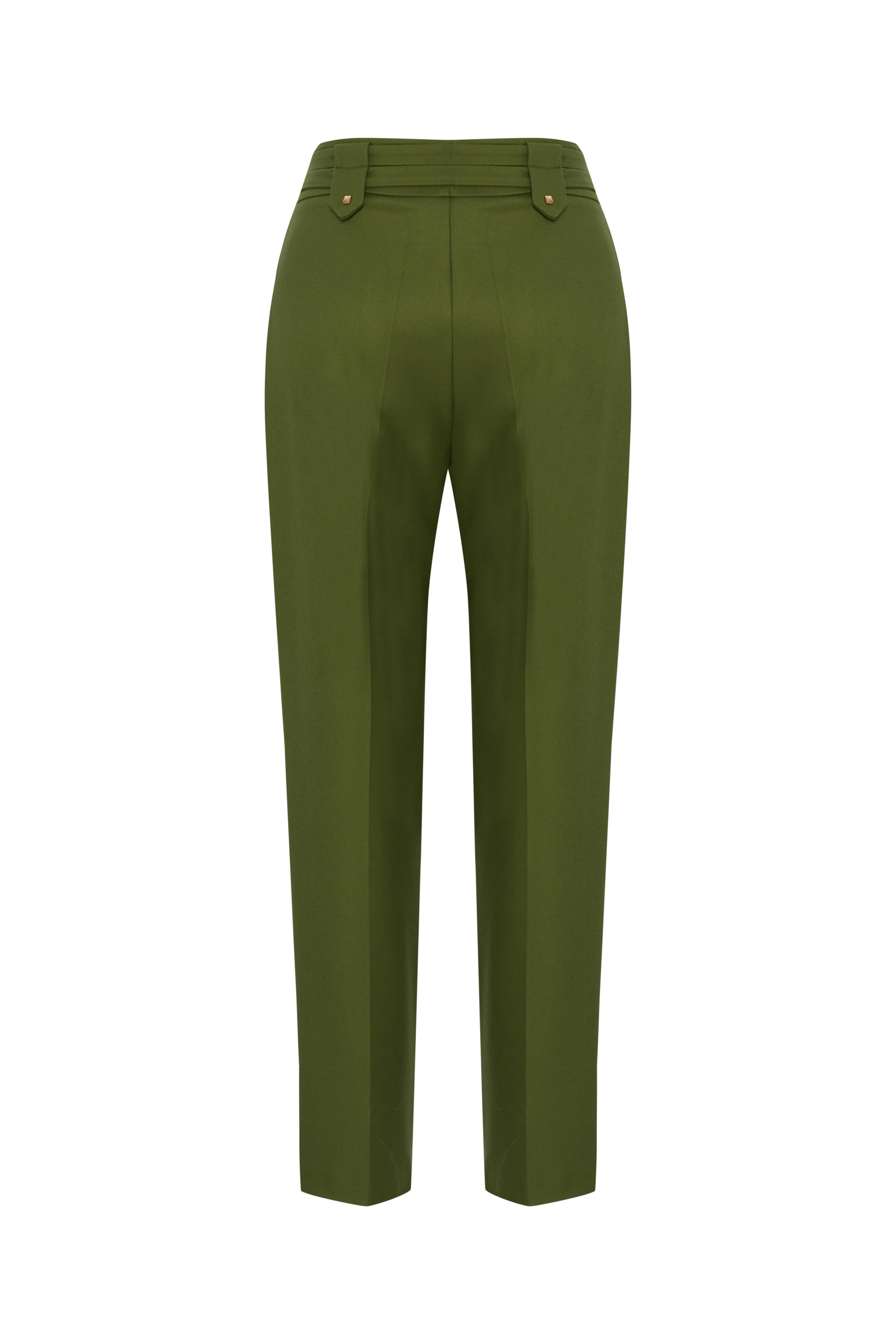 Green Viscose Pants