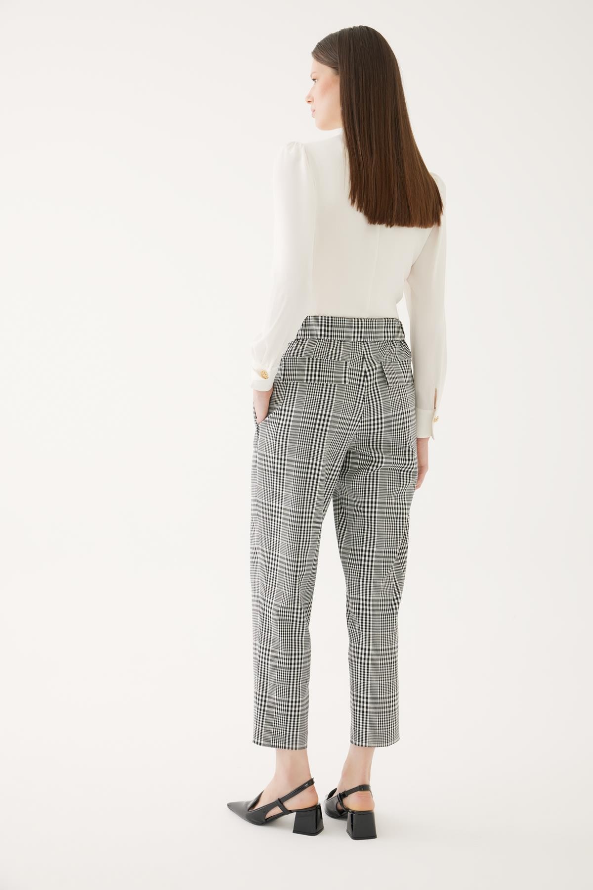 Plaid Carrot Pants