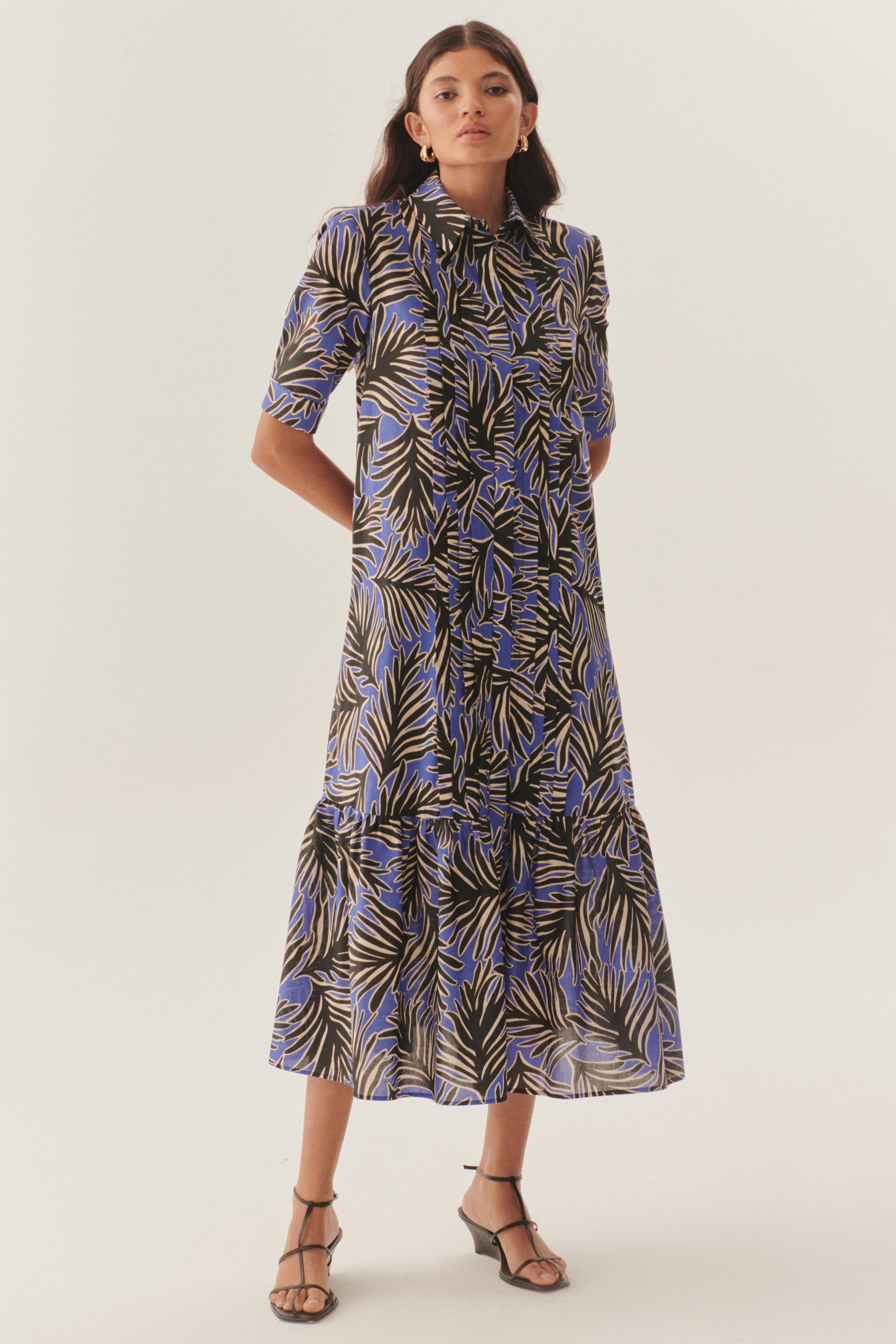 Airy Cotton Print Dress