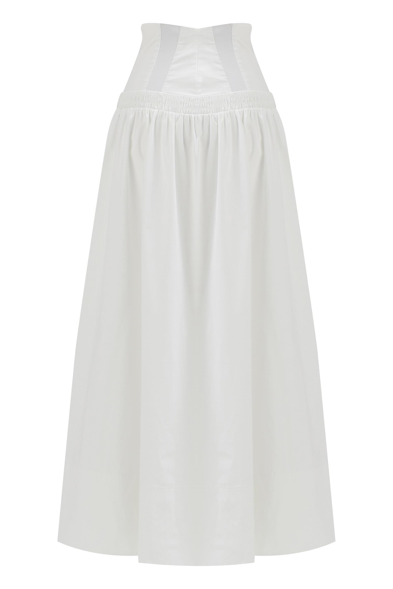 Cotton Midi Skirt