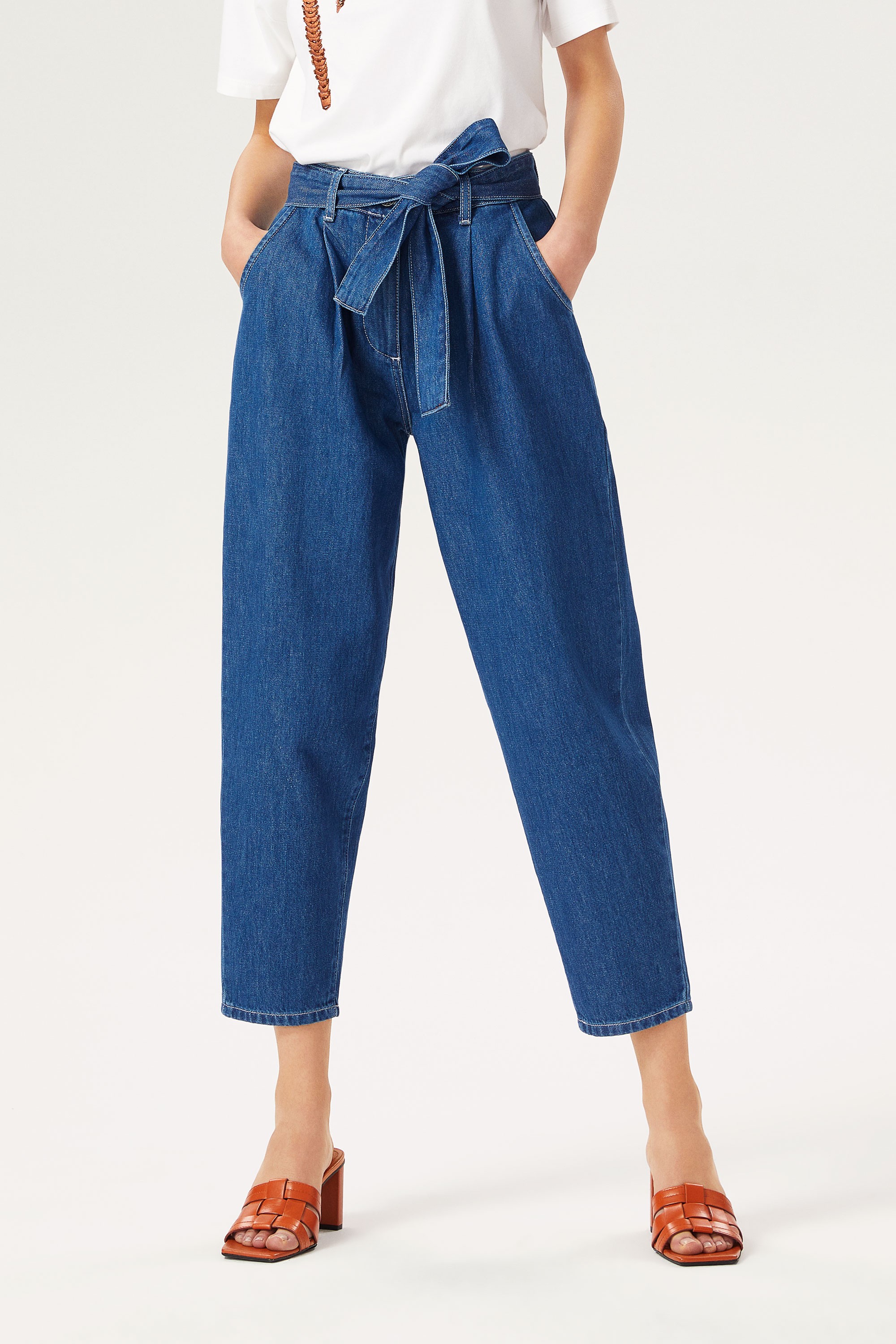 High-Waisted Jean Pants