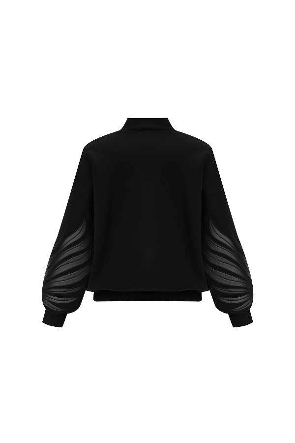 High Collar Oversize Sweatshirt