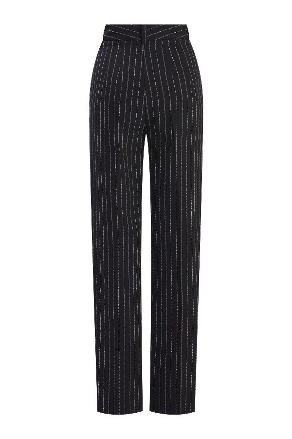 High Waist Black-Bone Pants