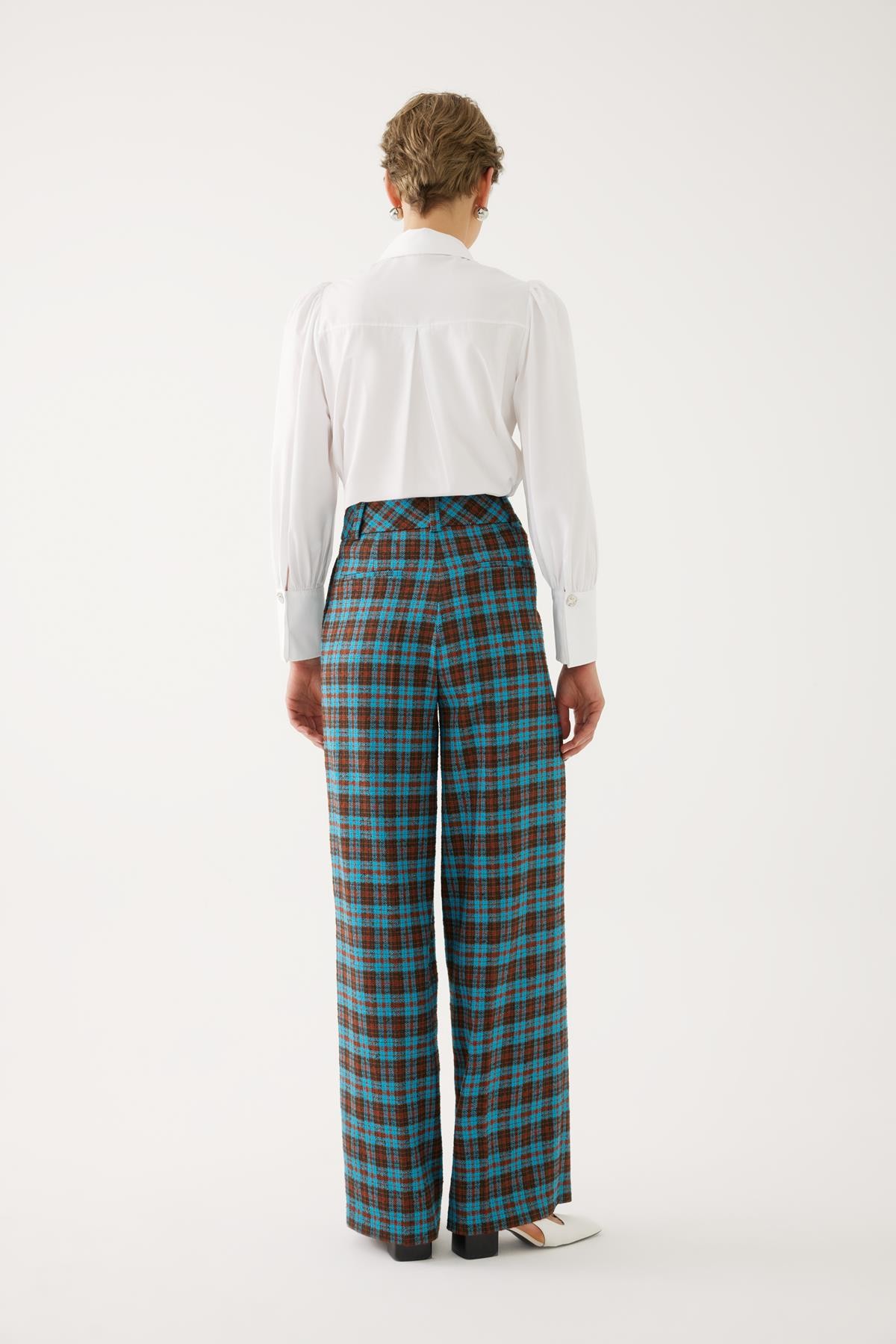 Multicolored Plaid Pants