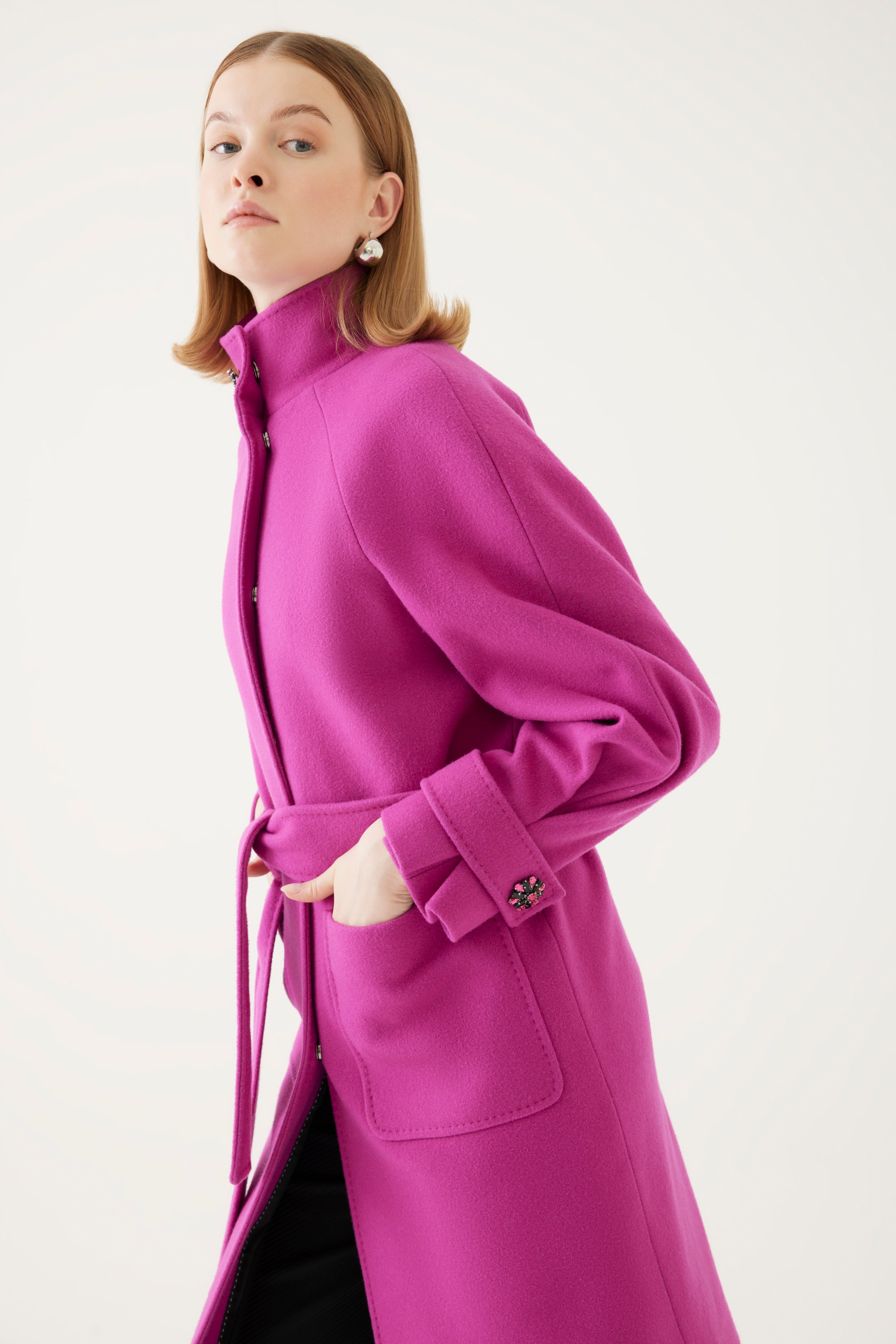 Belted Cashmere Coat