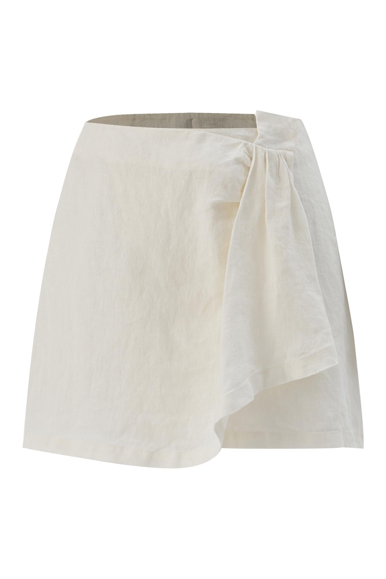 Linen Mini Skirt