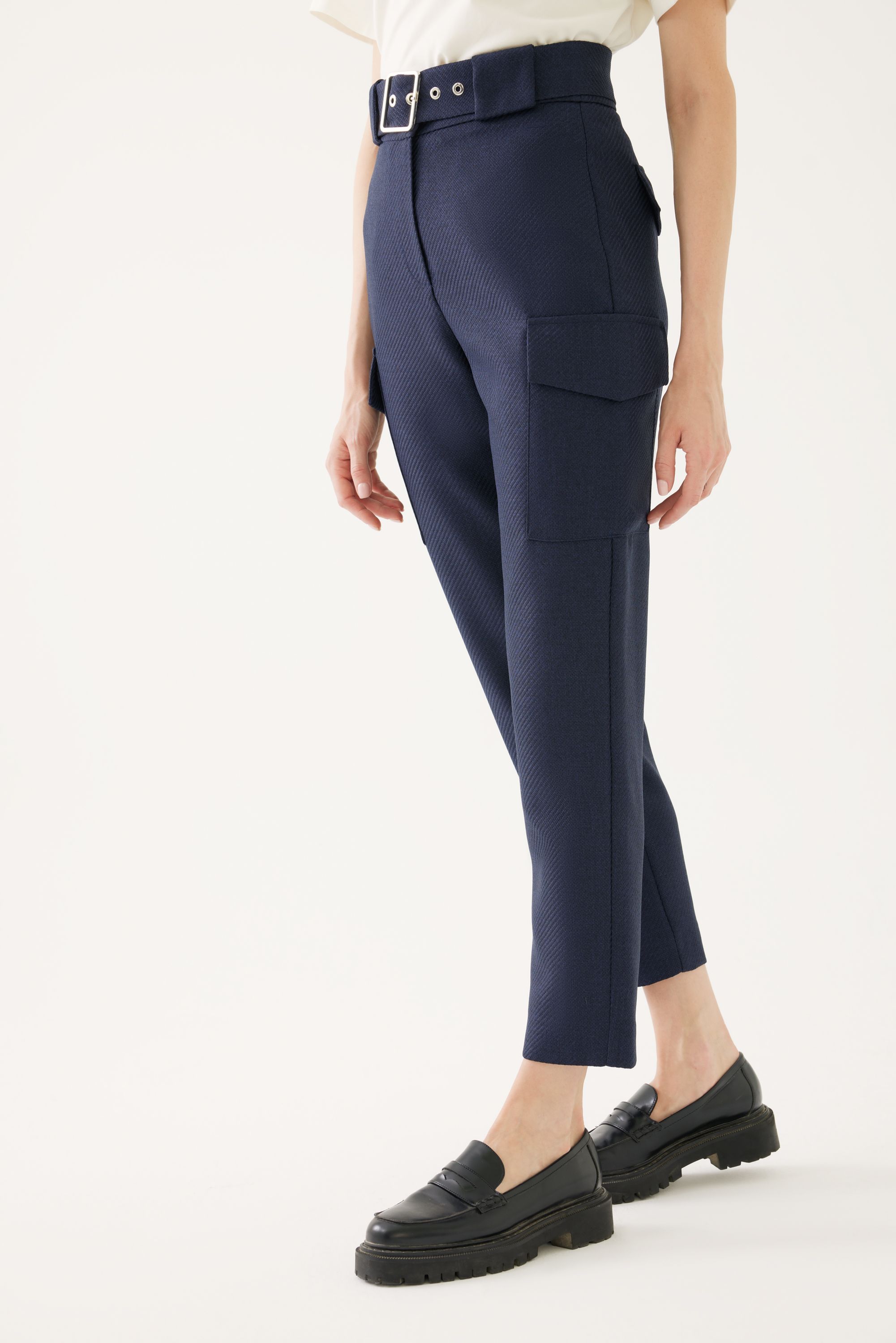 Belt Detailed Pocket Trousers