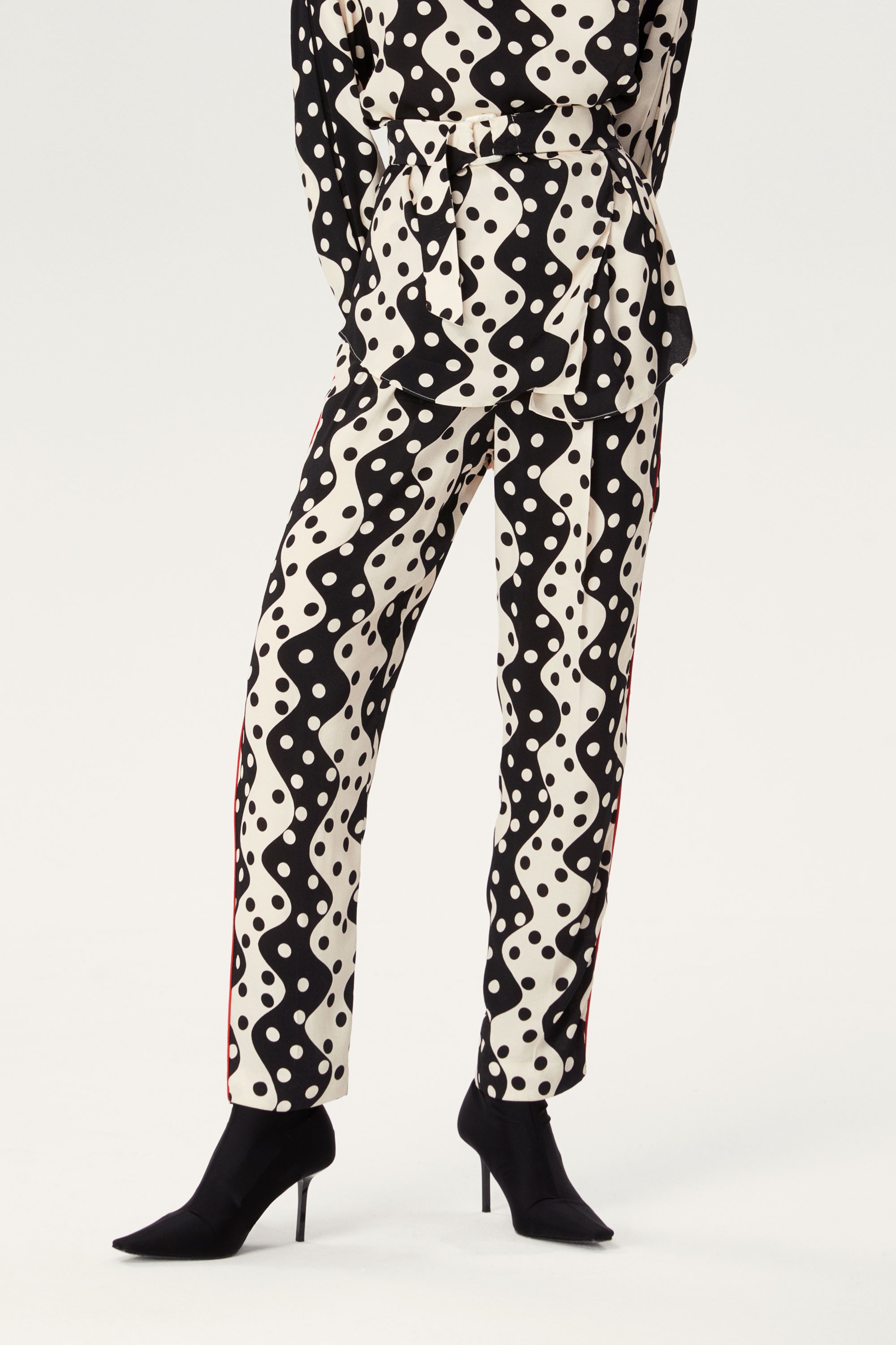 Black and White Patterned Pants