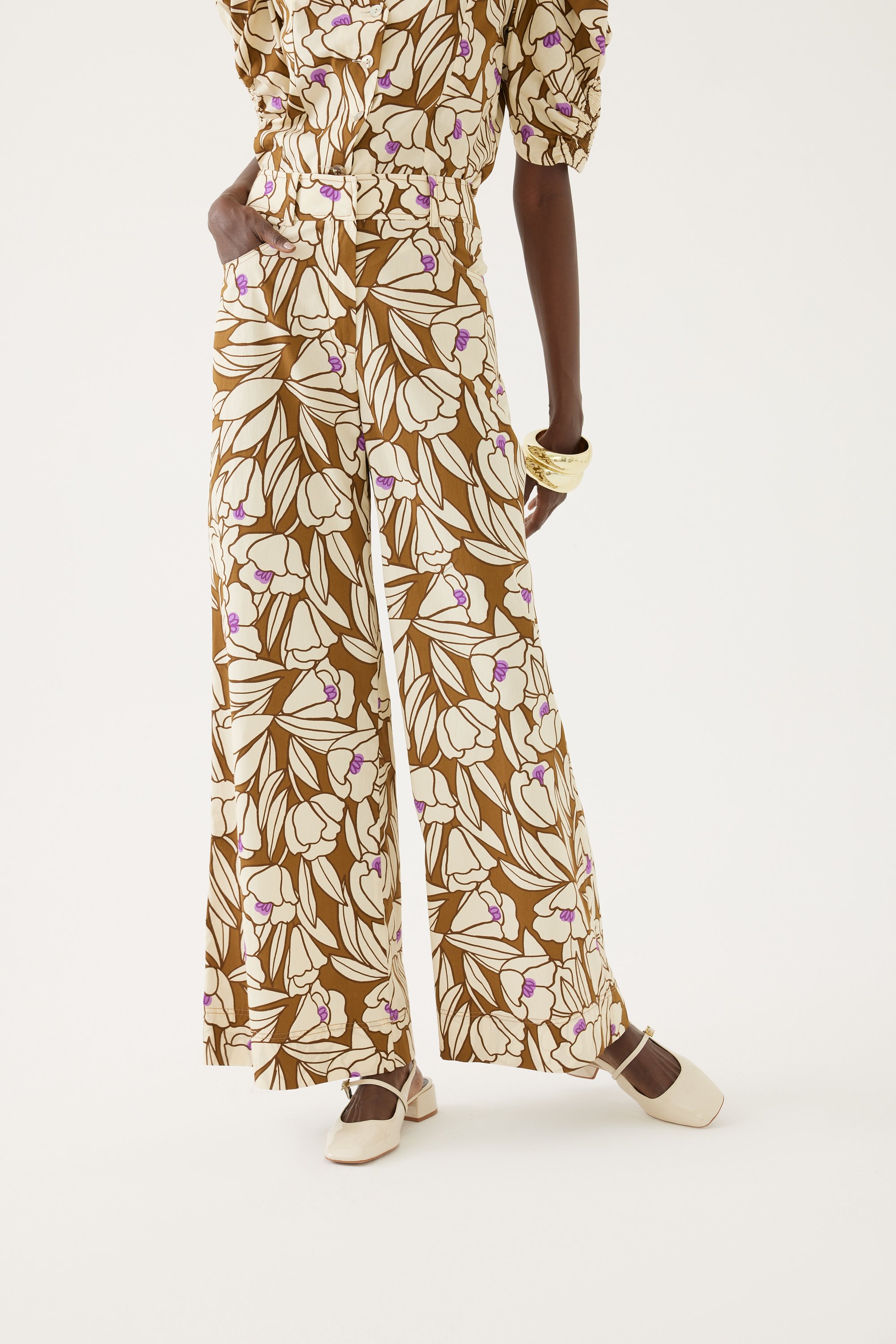 Flower Patterned Trousers