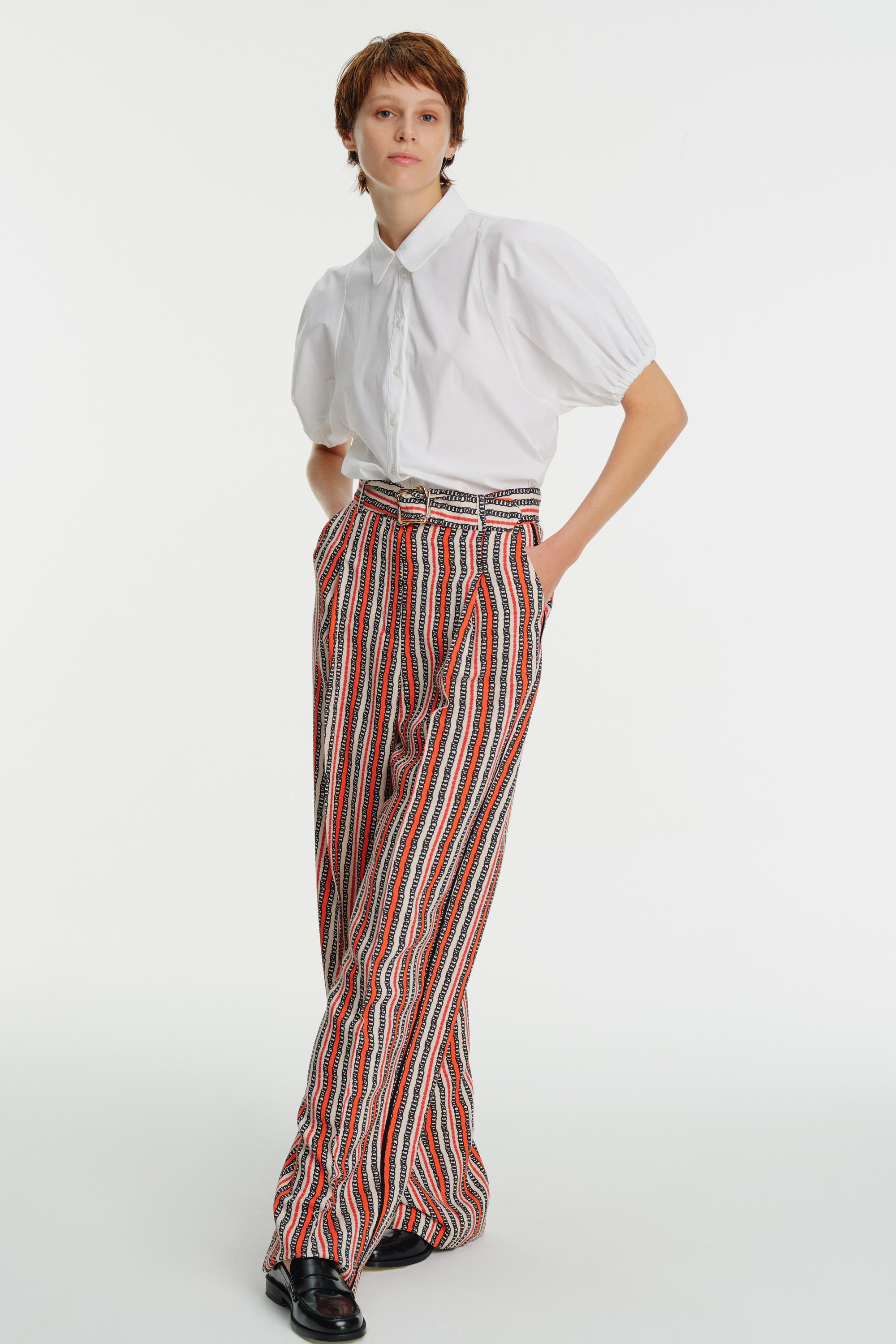 Wide-Legged Printed Pants