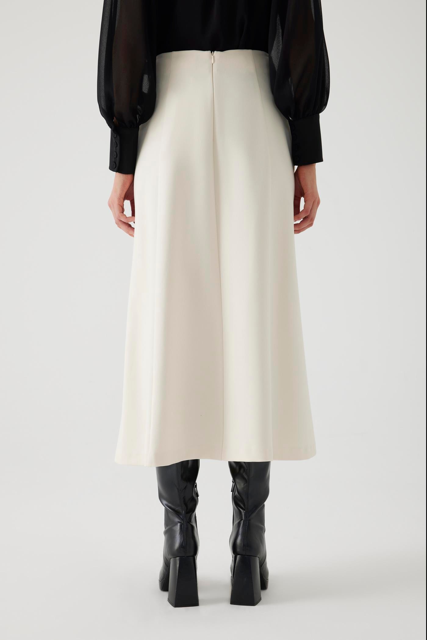 Belted Midi Skirt