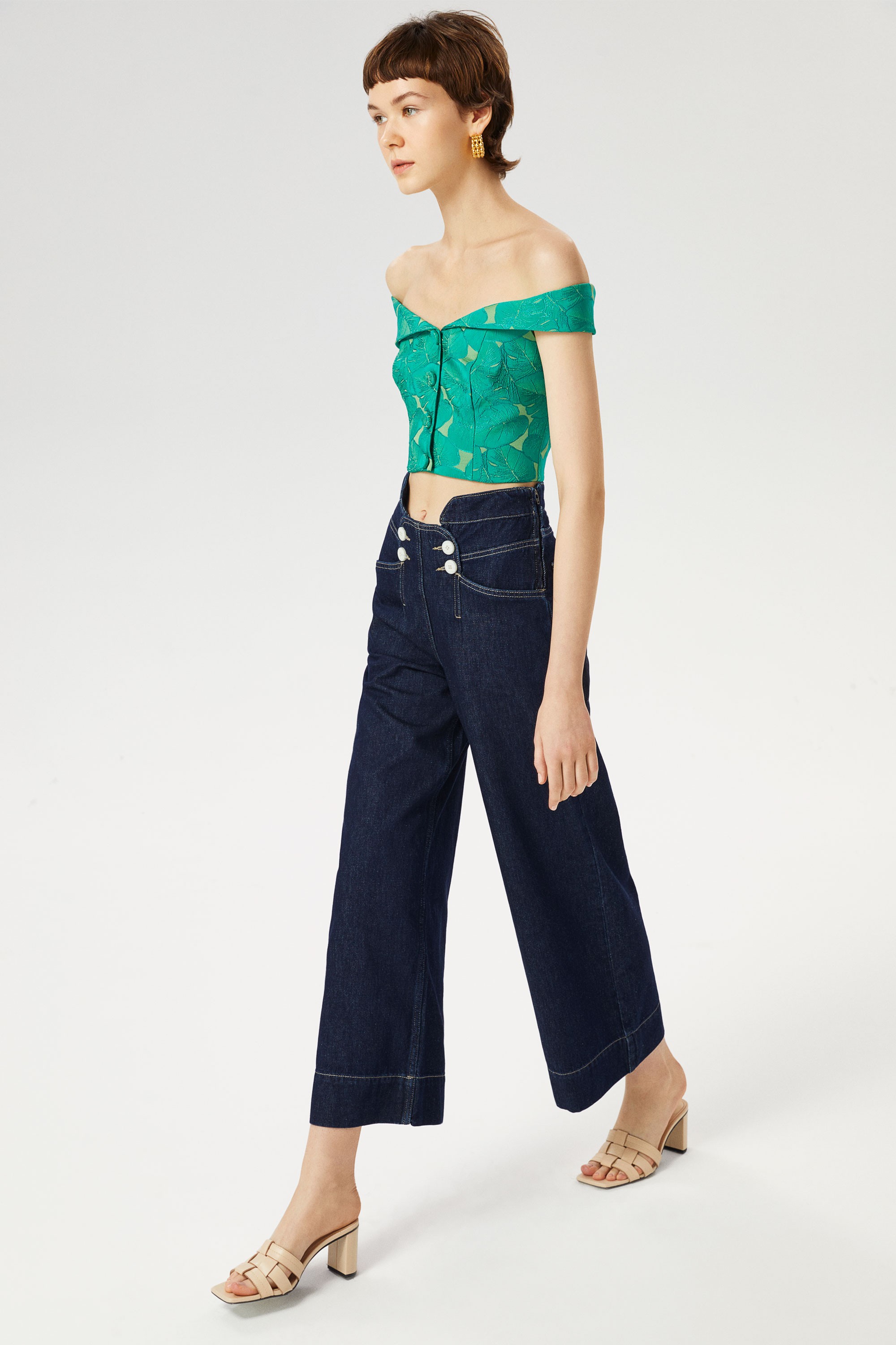 High-Waisted Jean Pants