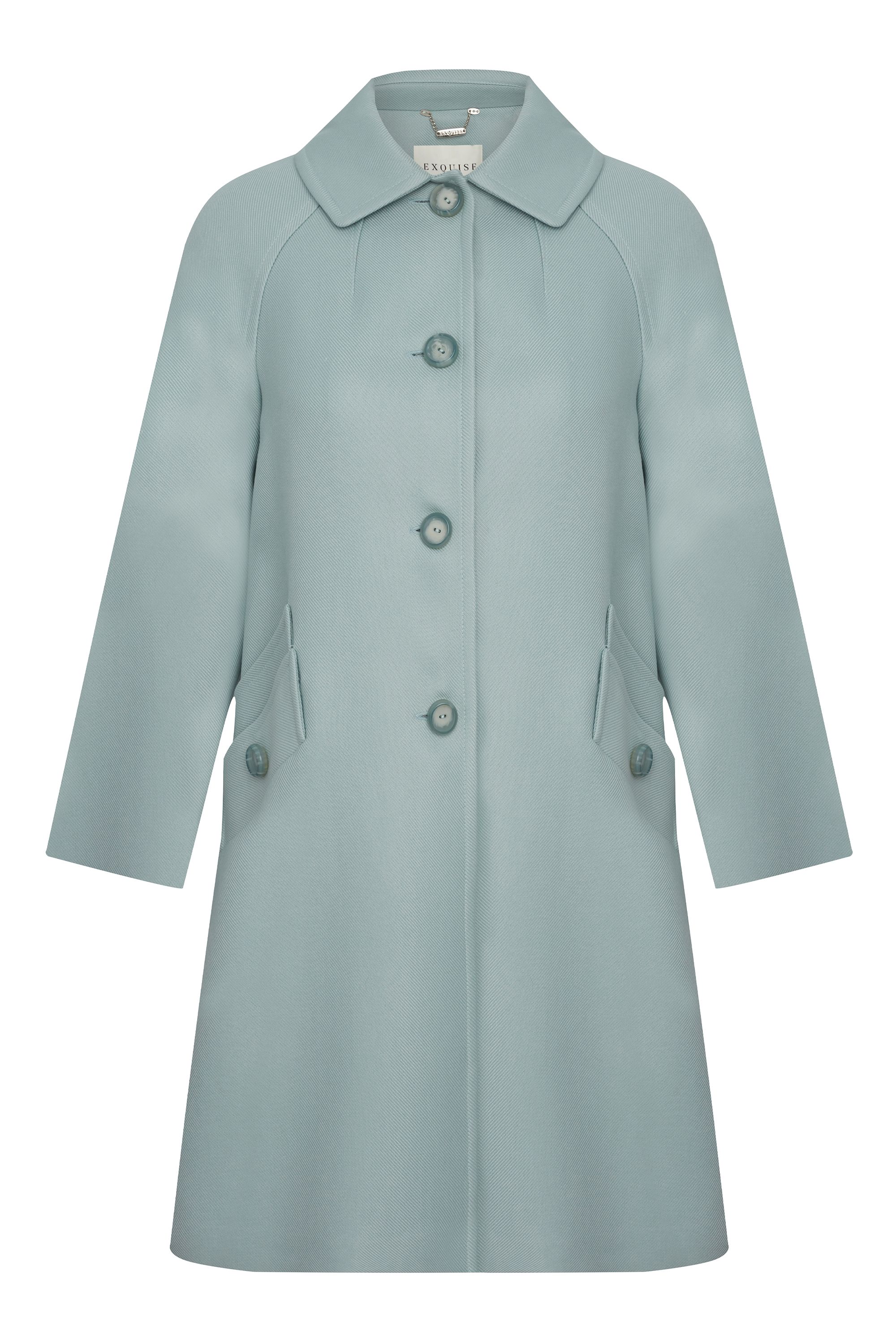 Buttoned Long Sleeve Coat