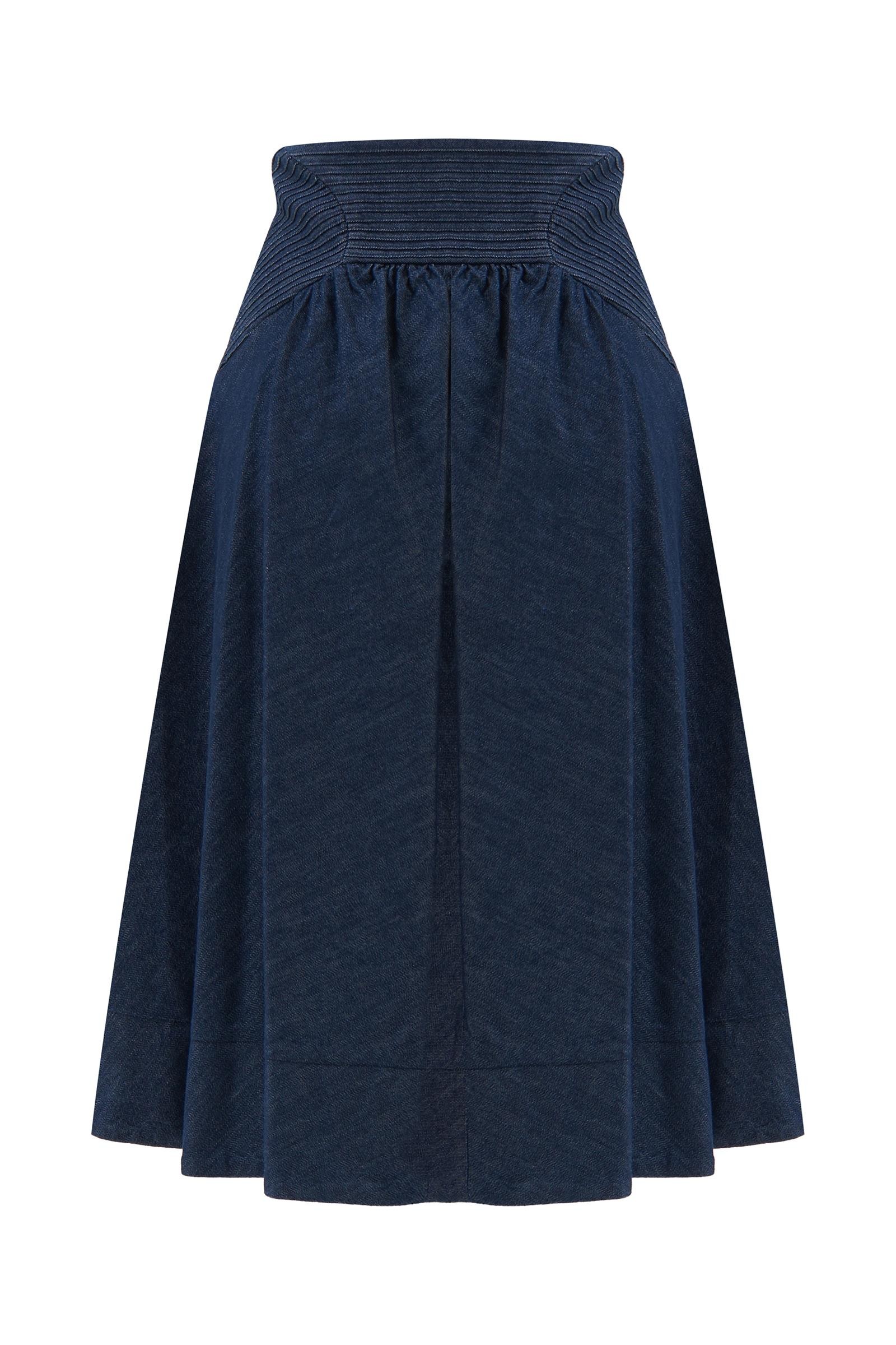 Denim Midi Skirt