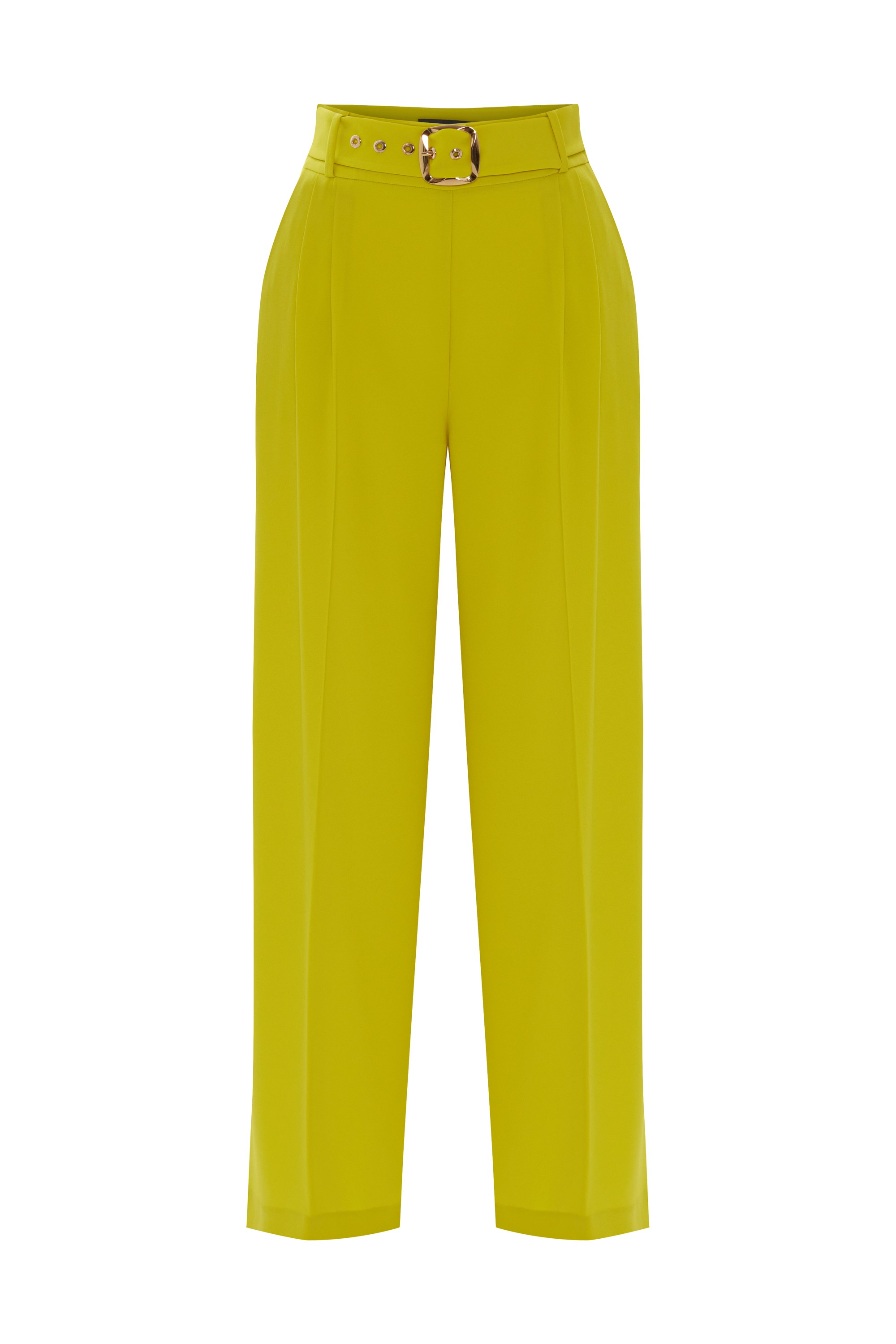 Classic Pants with Belt Detail