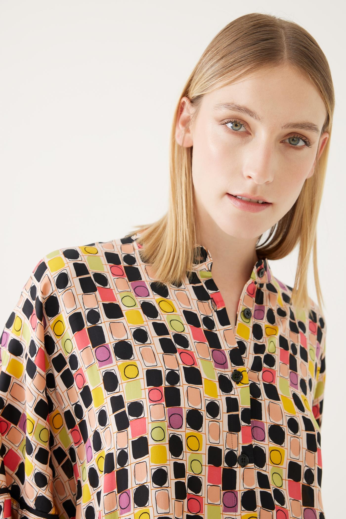 Colorful and Polka-dotted Shirt Design