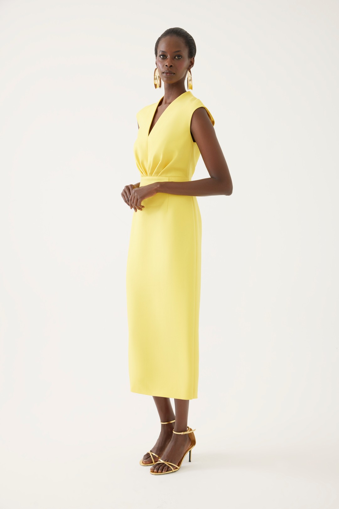 Yellow Pencil Dress 1