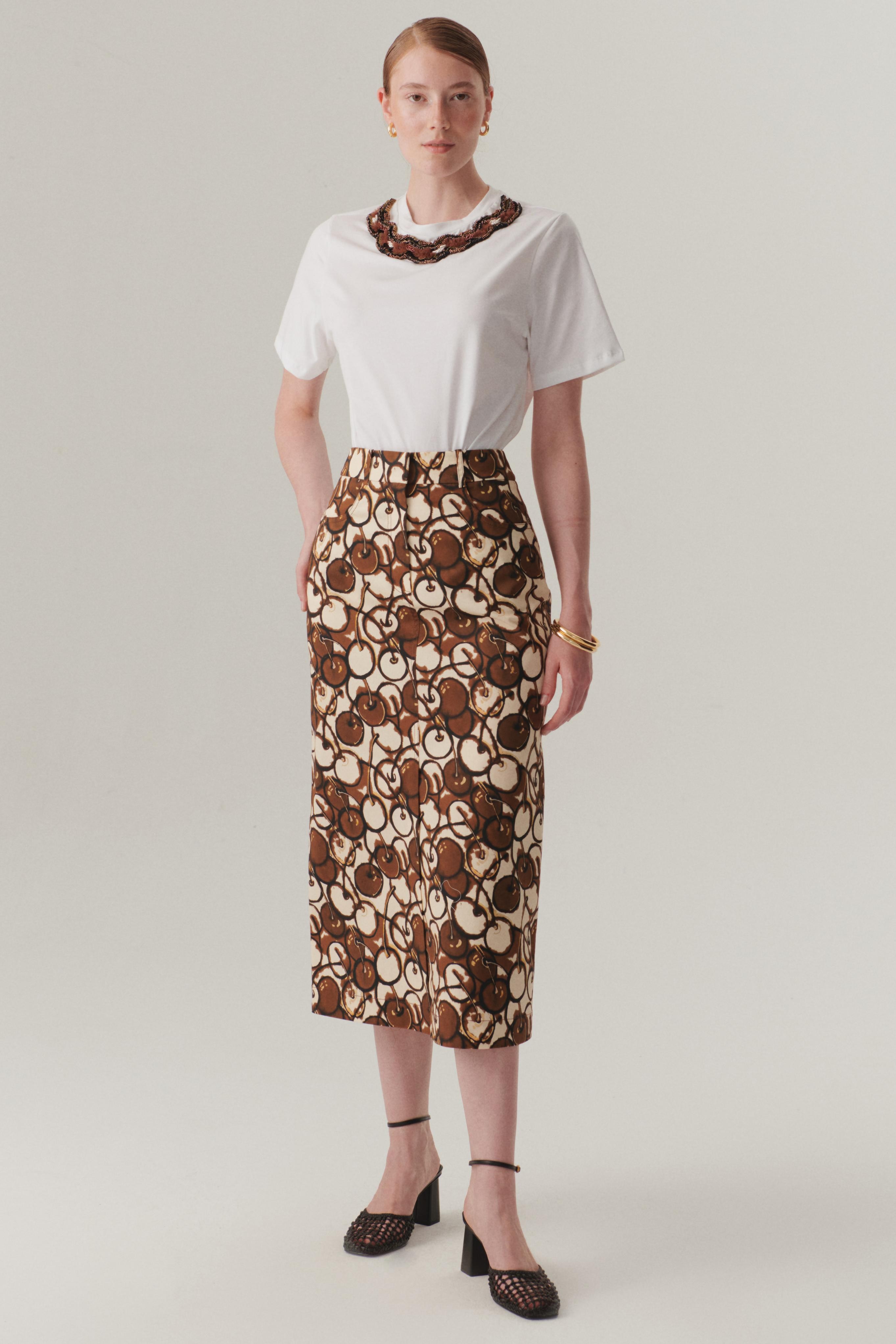 Romantic Flared Midi Skirt