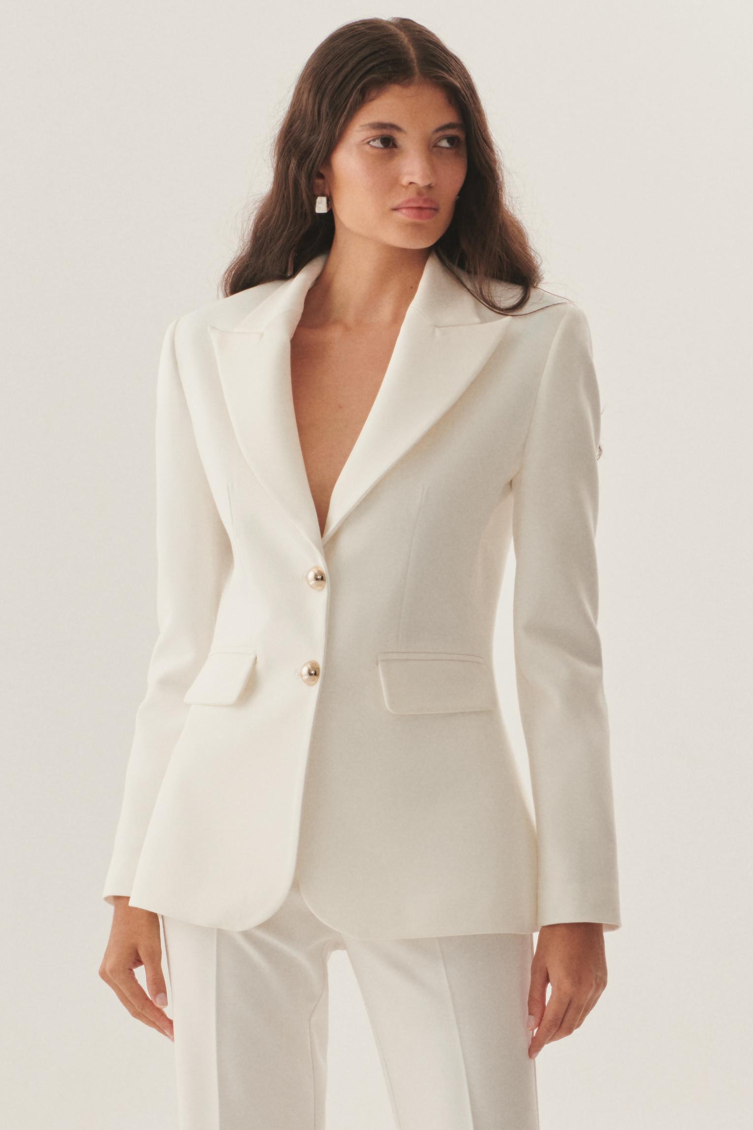 Golden Button Tailored Blazer