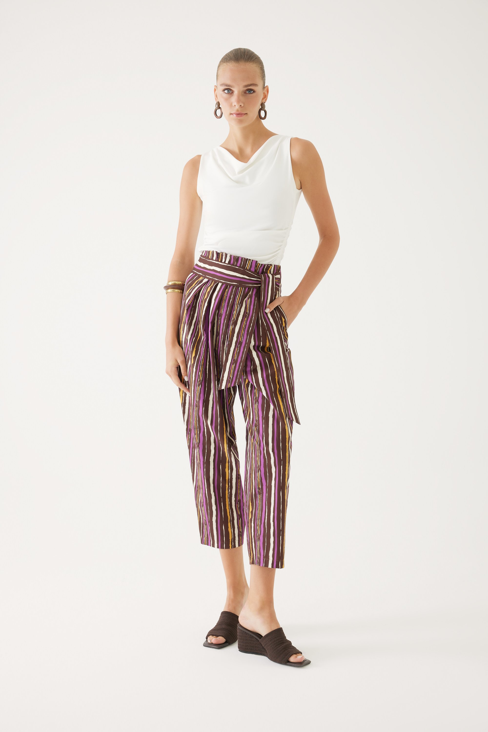 Purple Ethnic Trousers