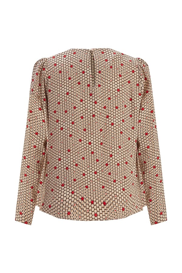 Honeycomb Patterned Blouse