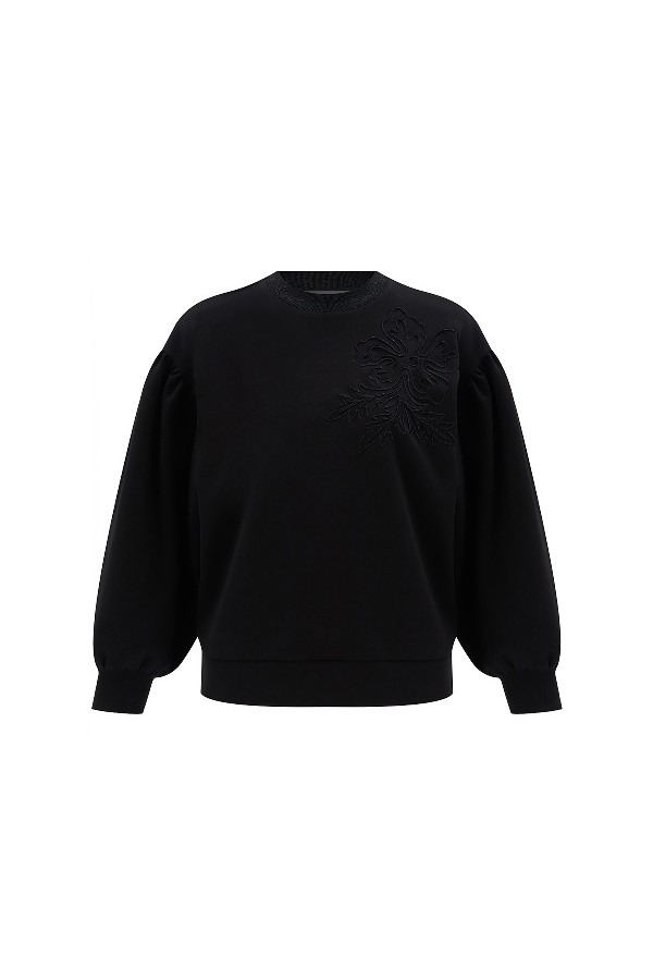 Bisiklet Yaka Oversize Sweatshirt