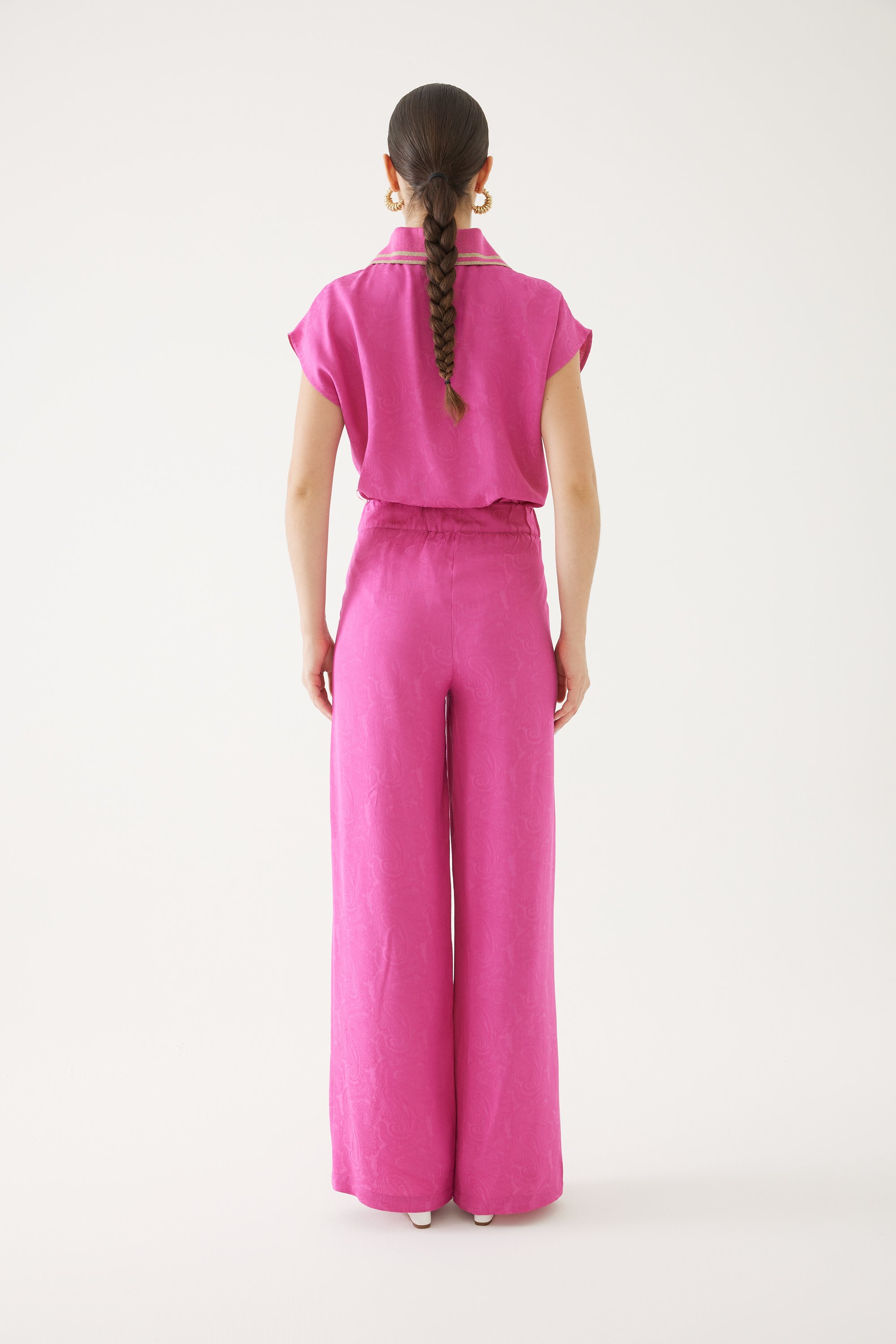 High Waist Wide-leg Pants