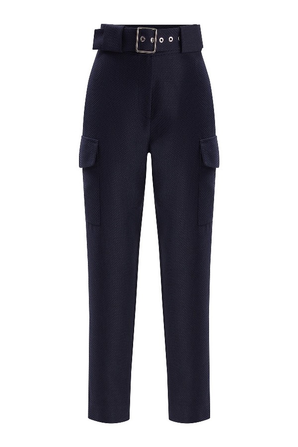 Belt Detailed Pocket Trousers