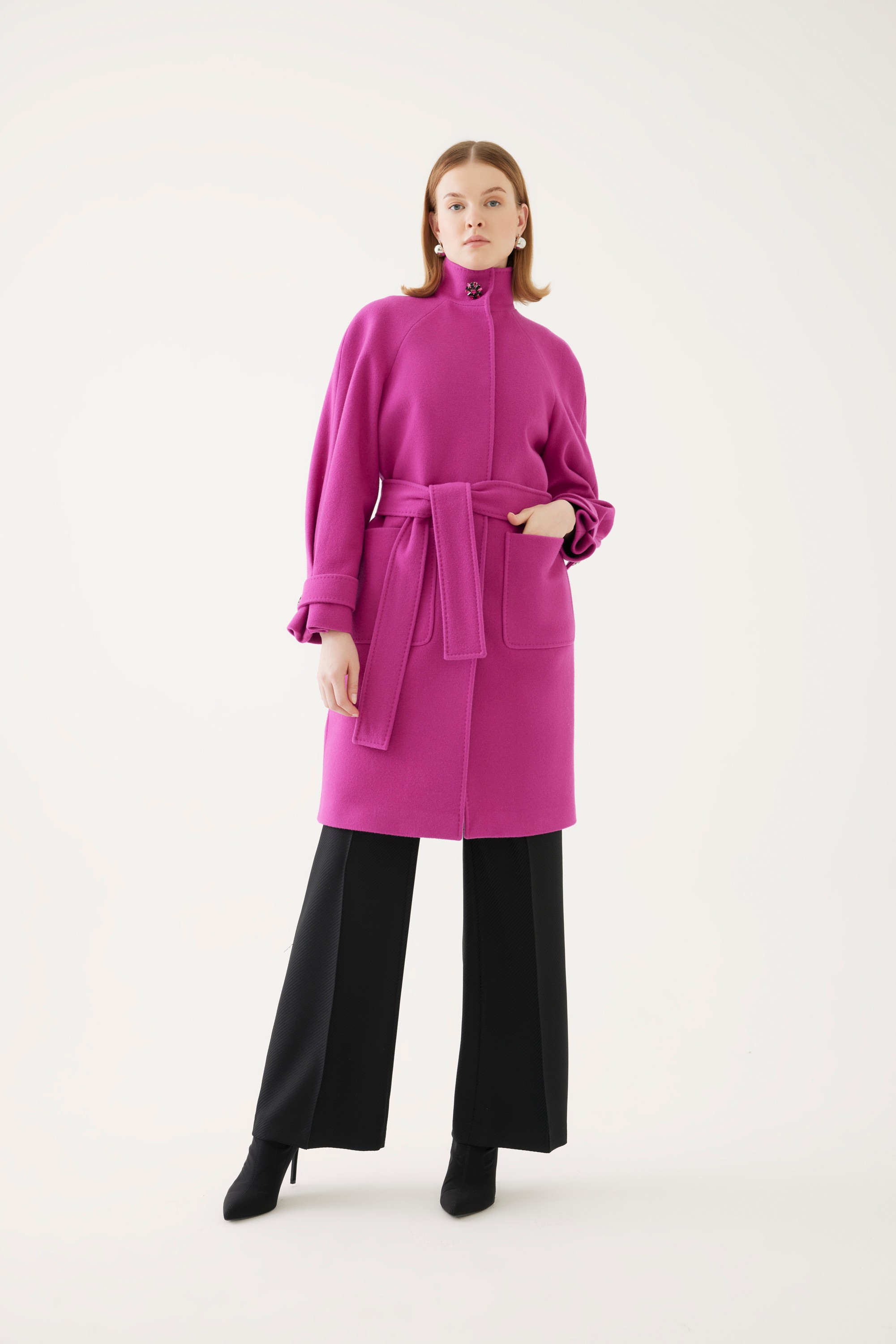 Belted Cashmere Coat