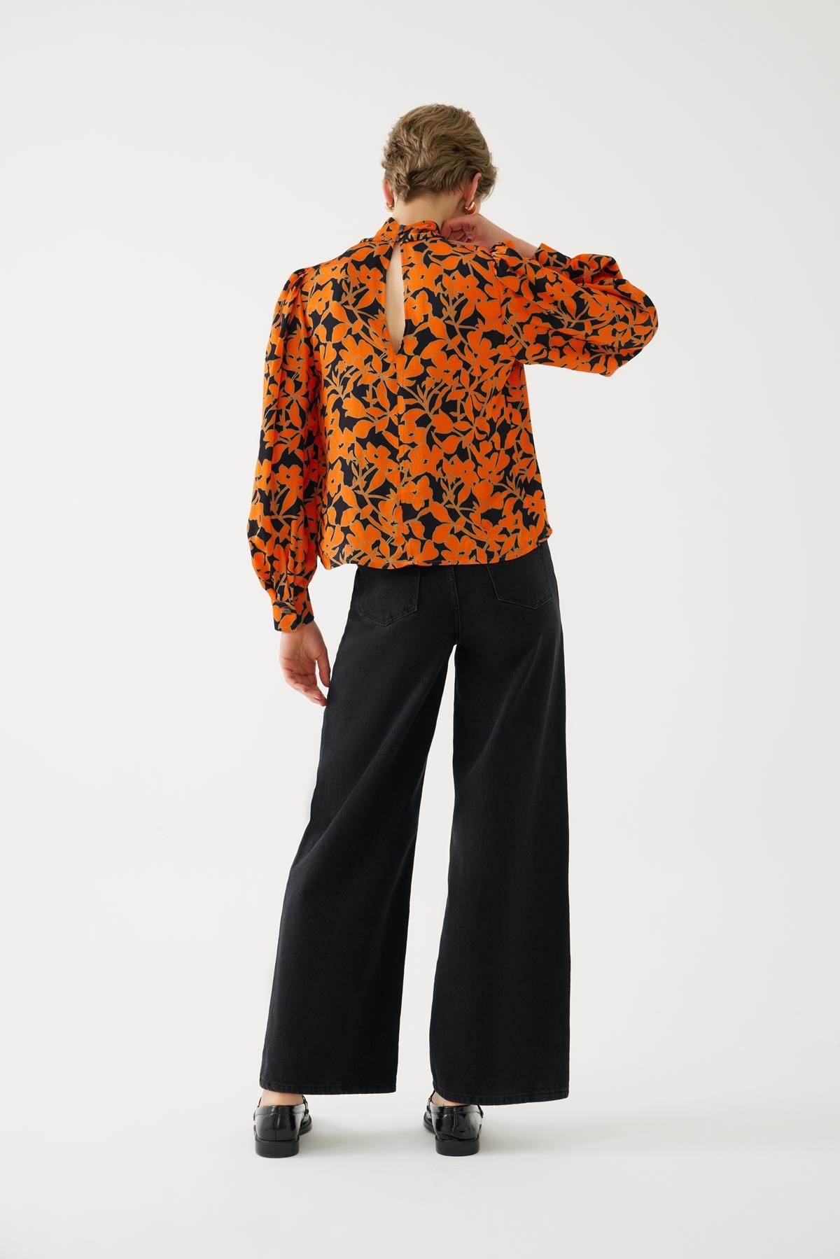 Multi Colored Viscose Blouse