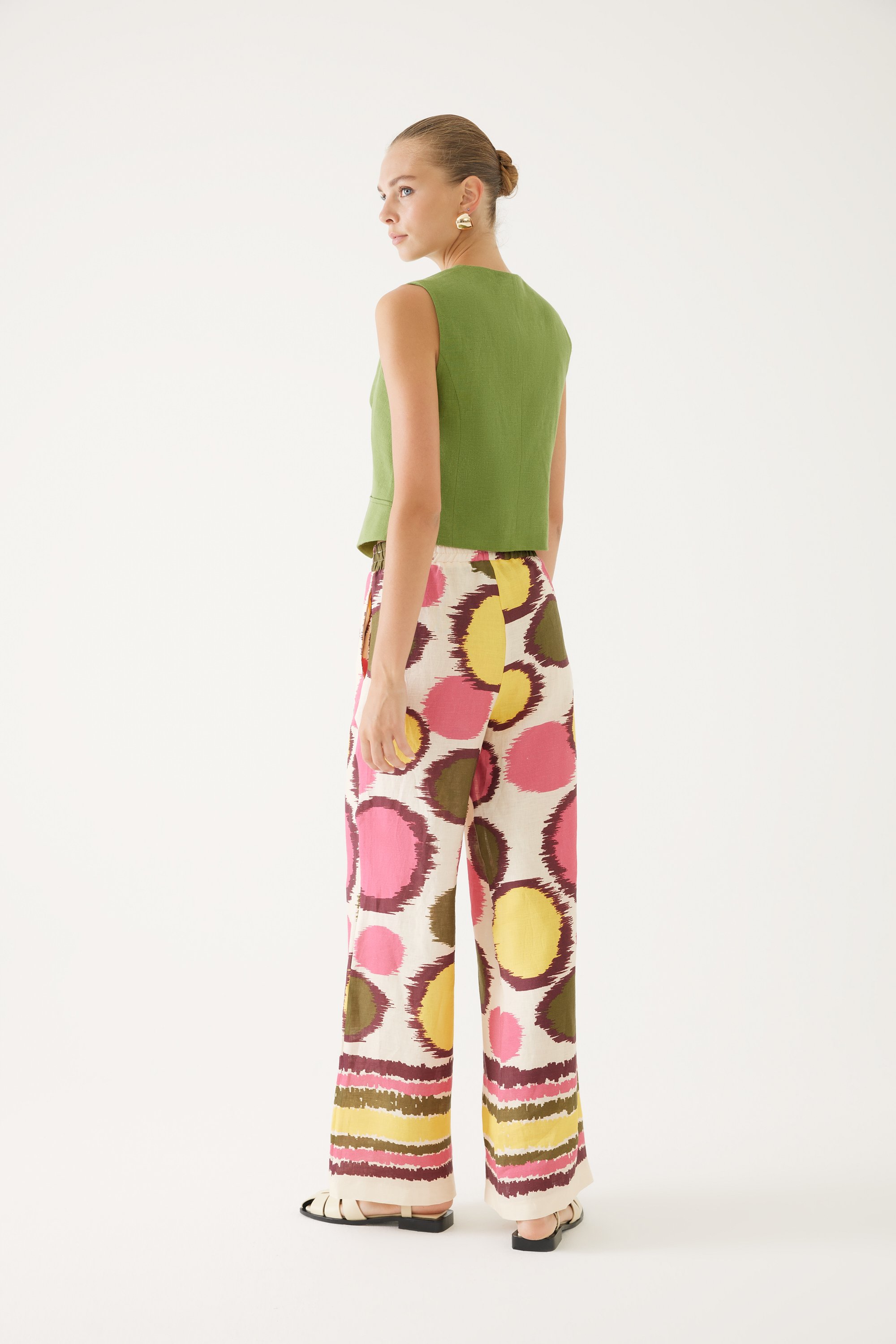 Colorful Polka Dot Summer Pants