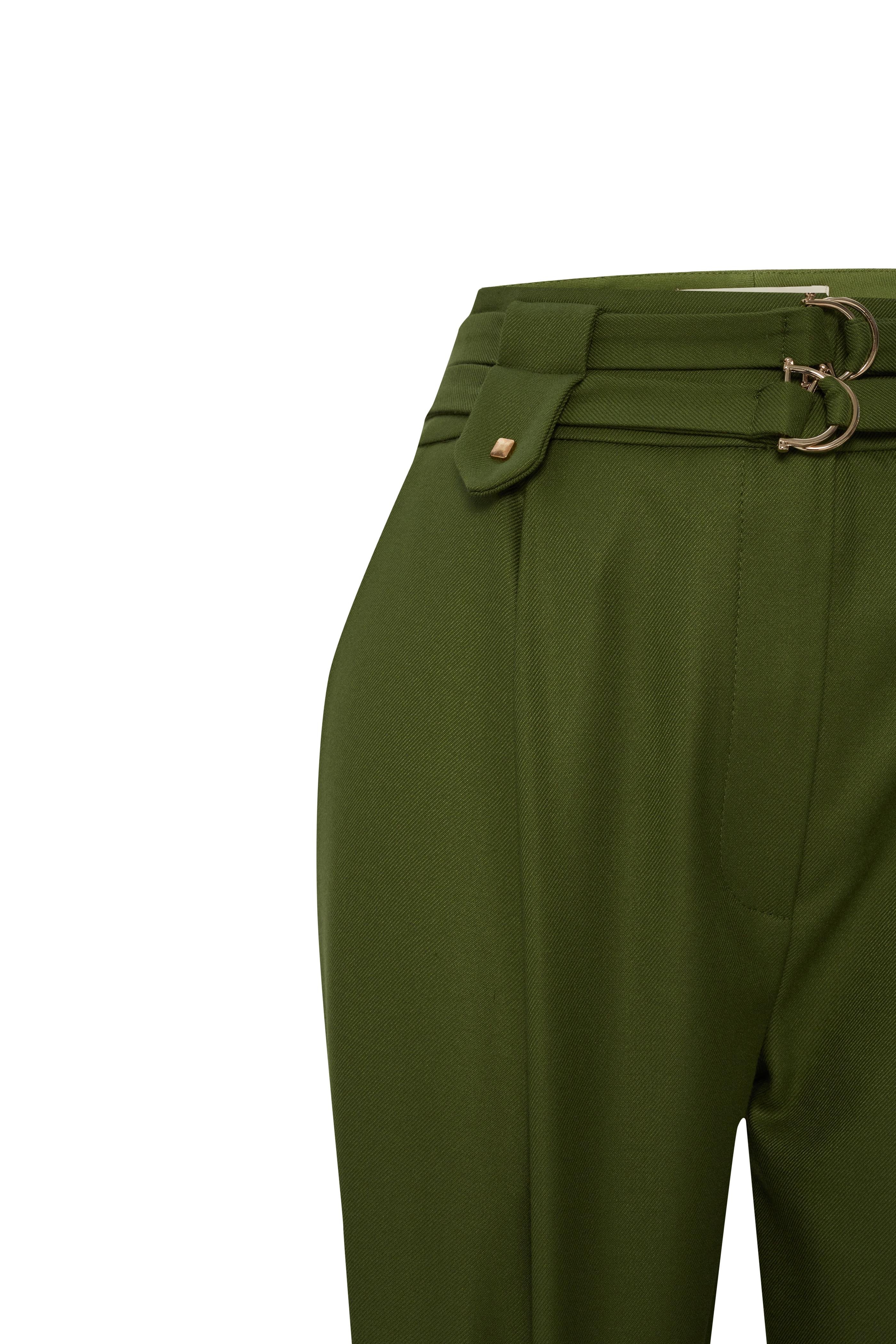 Green Viscose Pants