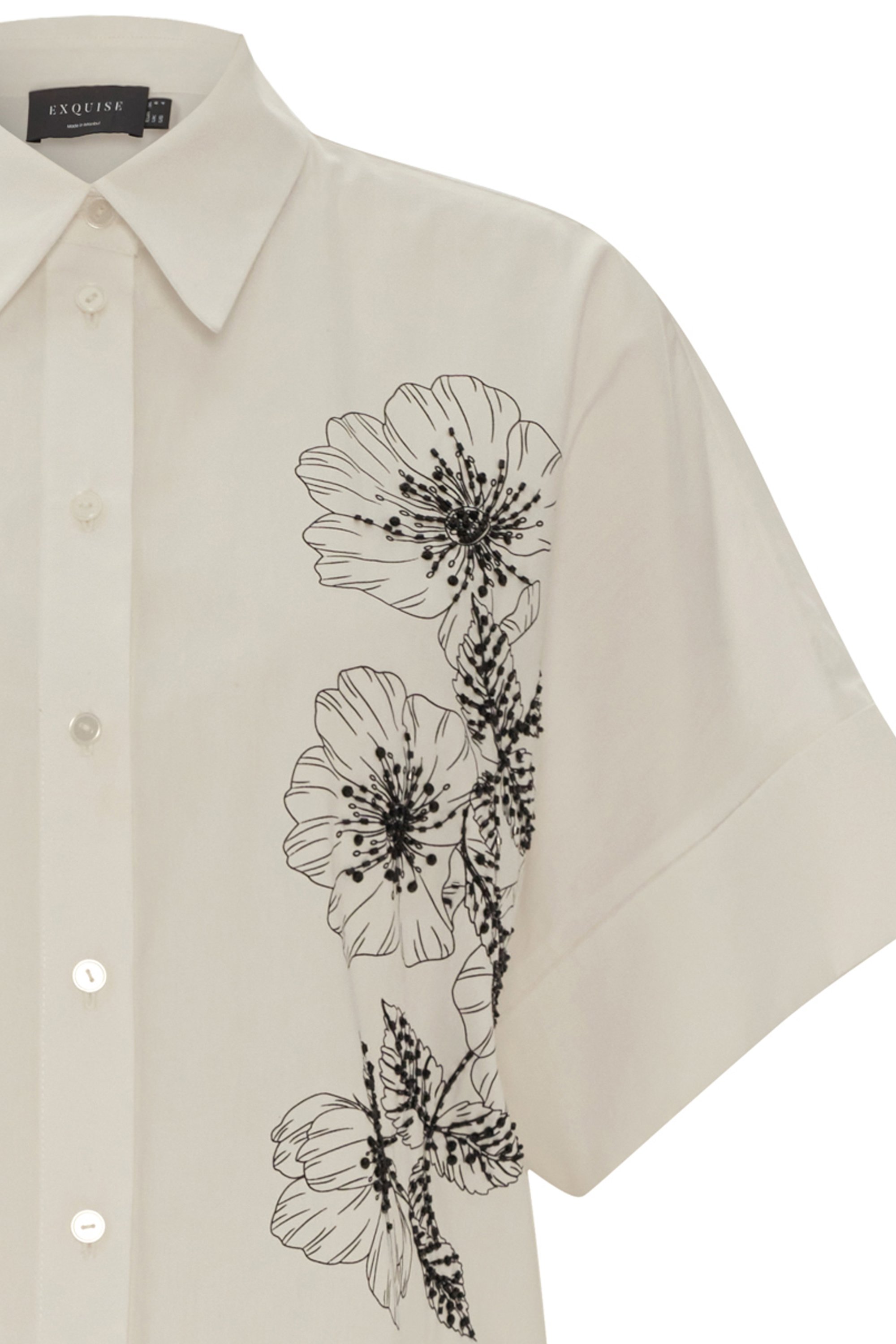 Floral and White Shirt Design